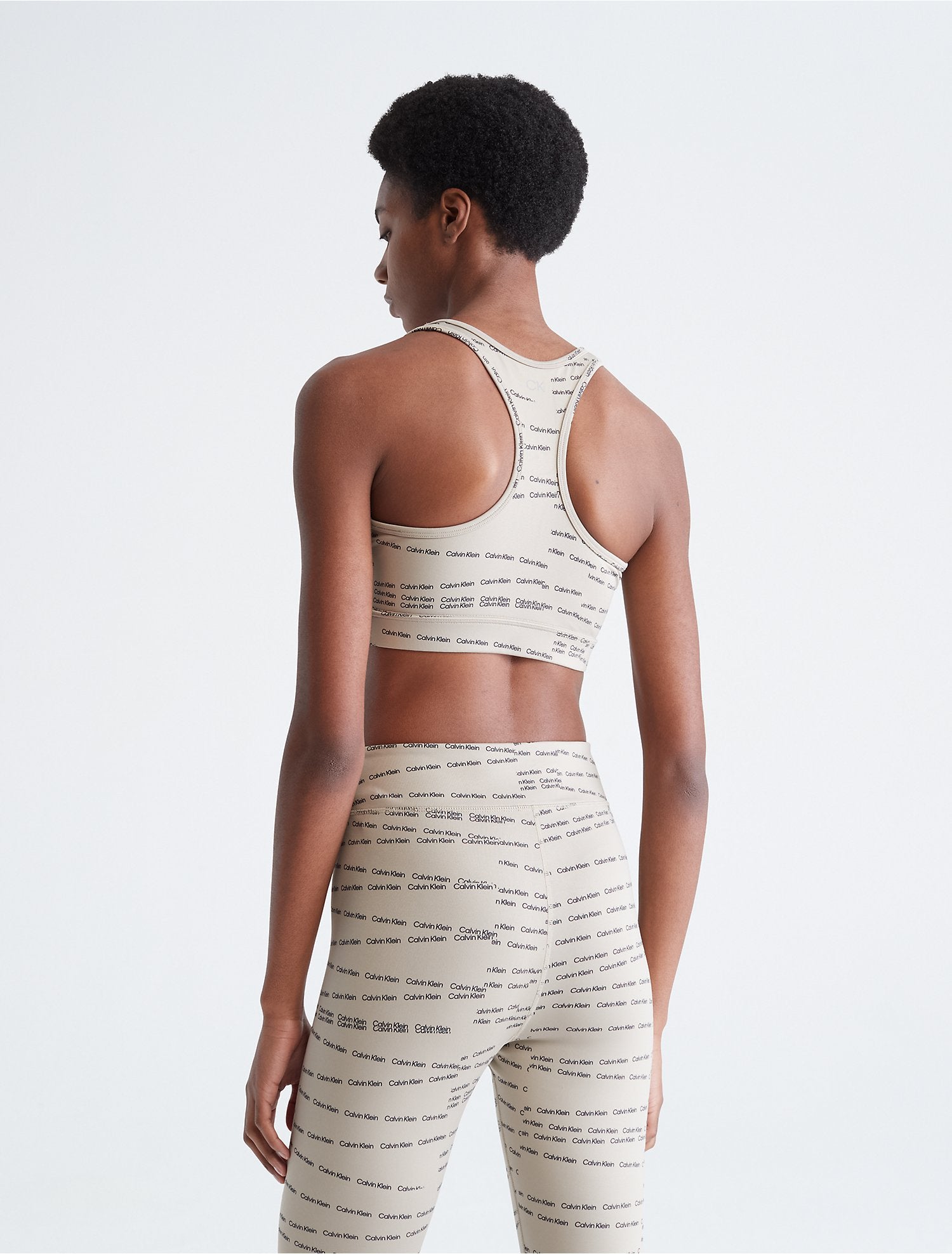 Calvin Klein CK Sport Embossed Icon Medium Impact Sports Bra - Women
