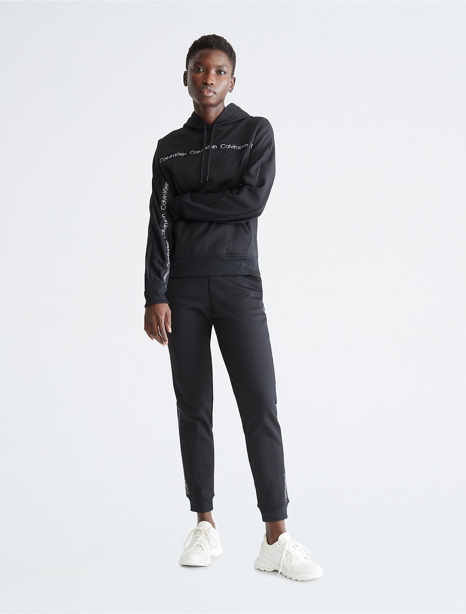 Calvin Klein Performance Active Icon Logo Tape Hoodie - Women