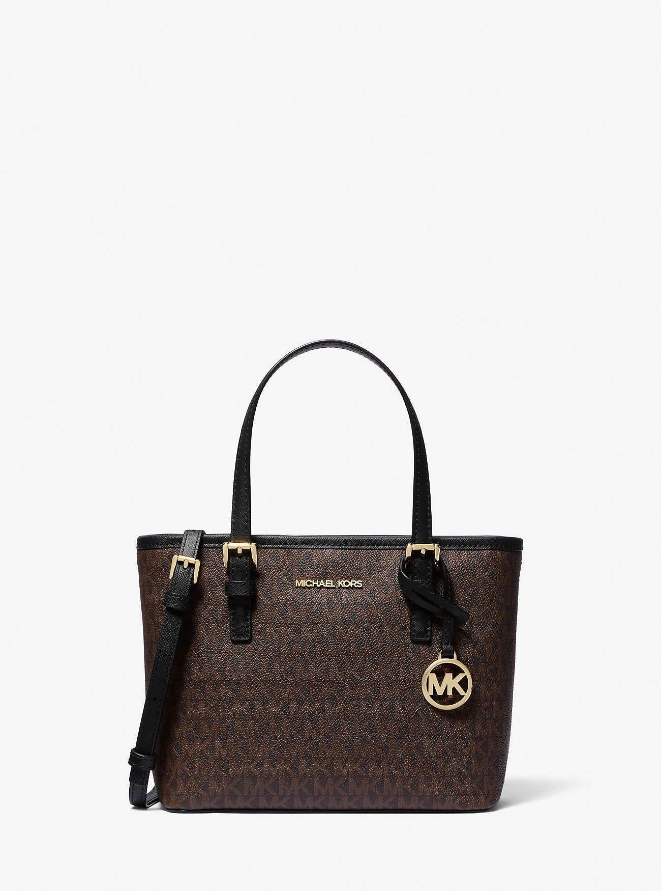 Michael Kors Jet Set Travel Extra-Small Logo Top-Zip Tote Bag