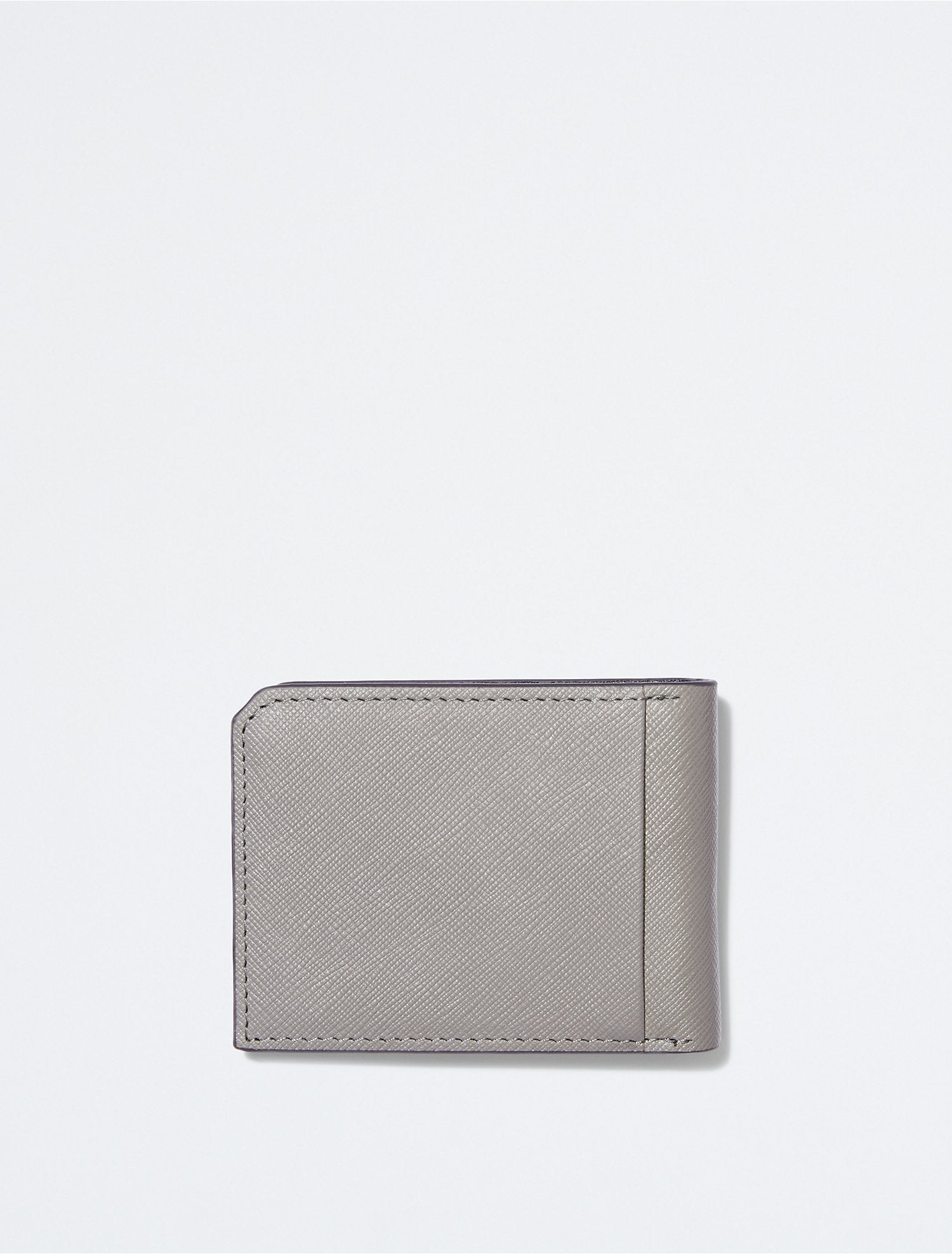 Calvin Klein Saffiano Leather Slim Bifold Wallet - Men