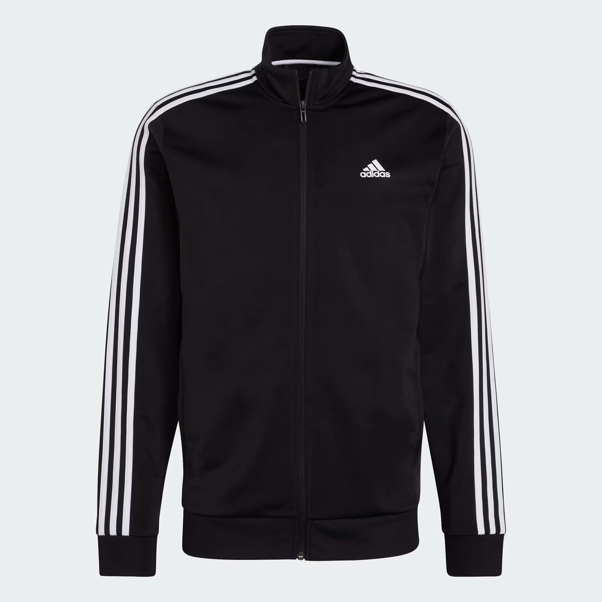 Adidas Essentials Warmup 3 Stripes Track Jacket - Men
