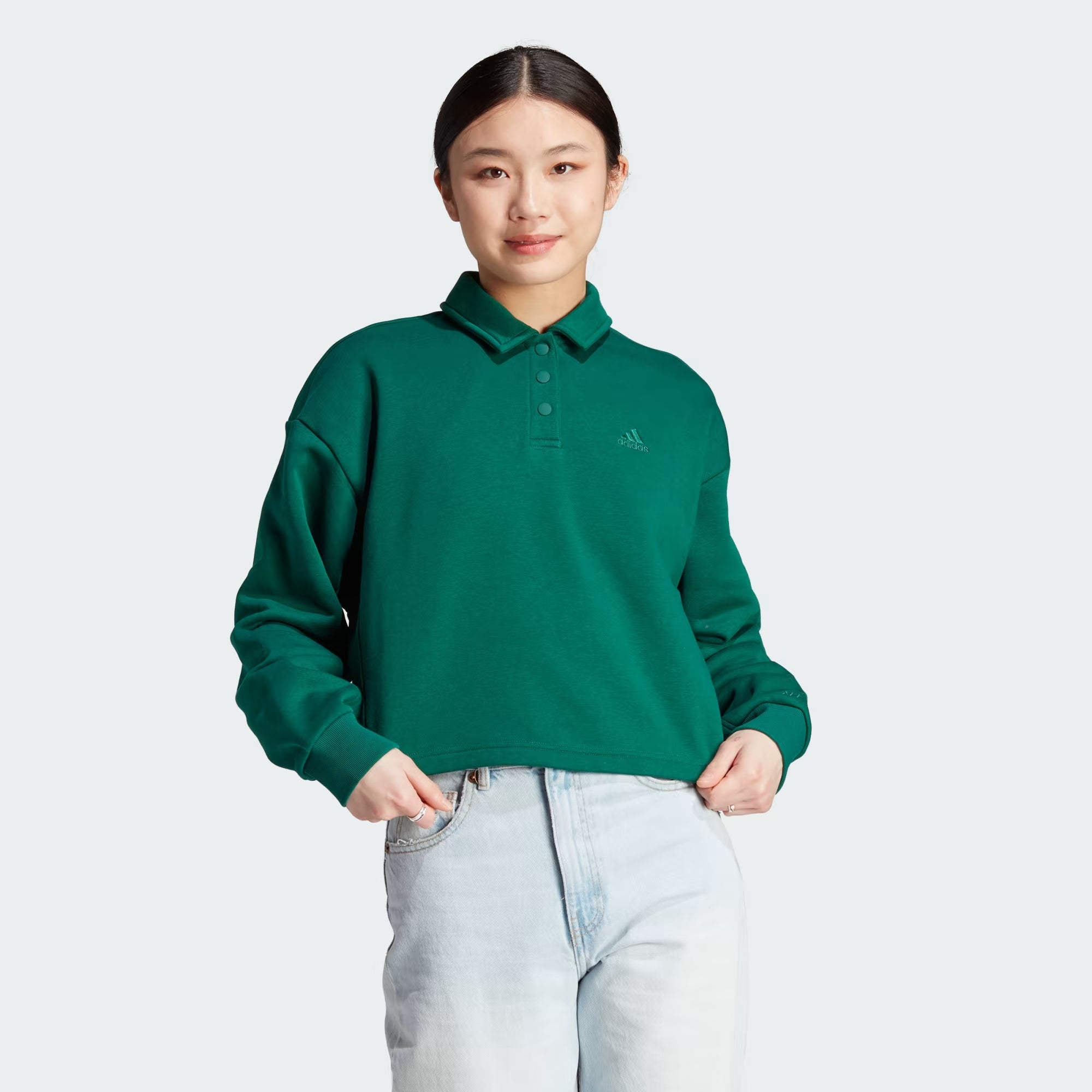 Green polo sweatshirt shop