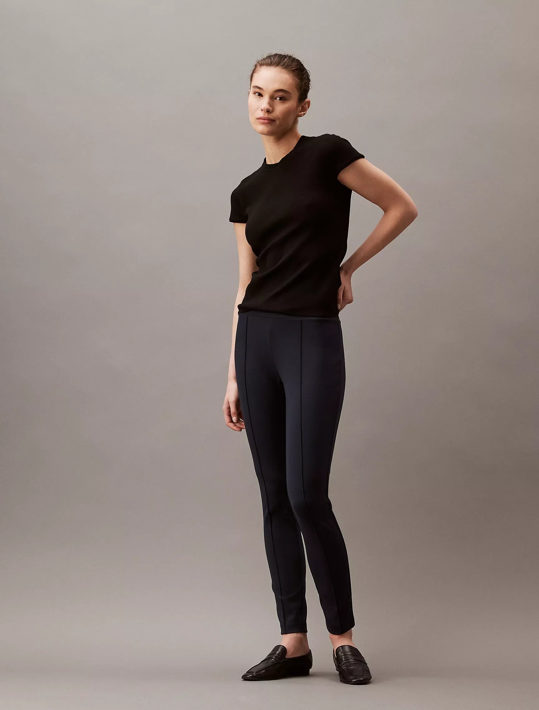 Calvin Klein Women Pants Dark Saphire- Oshoplin