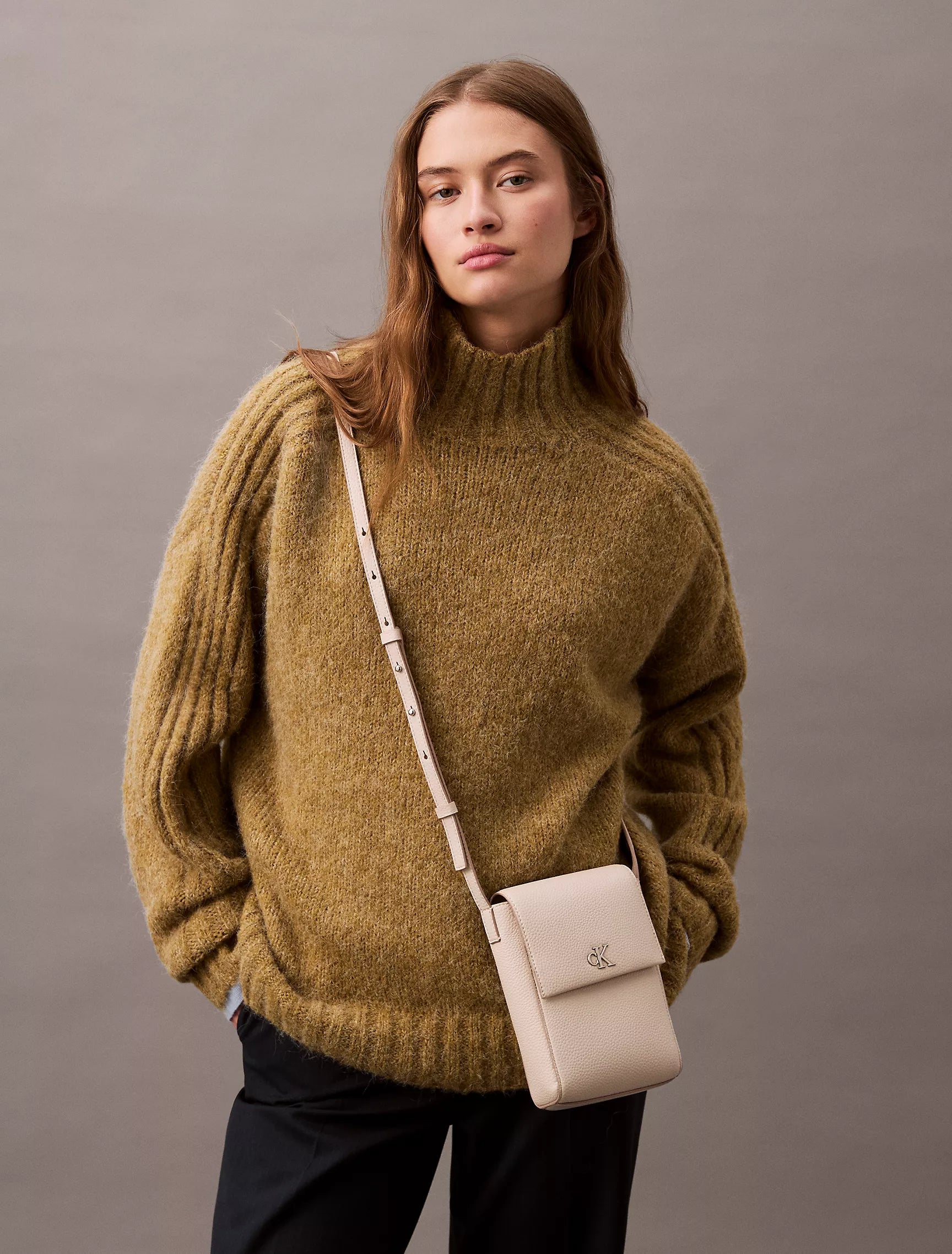 Calvin Klein Minimal Monogram Phone Crossbody Bag - Women