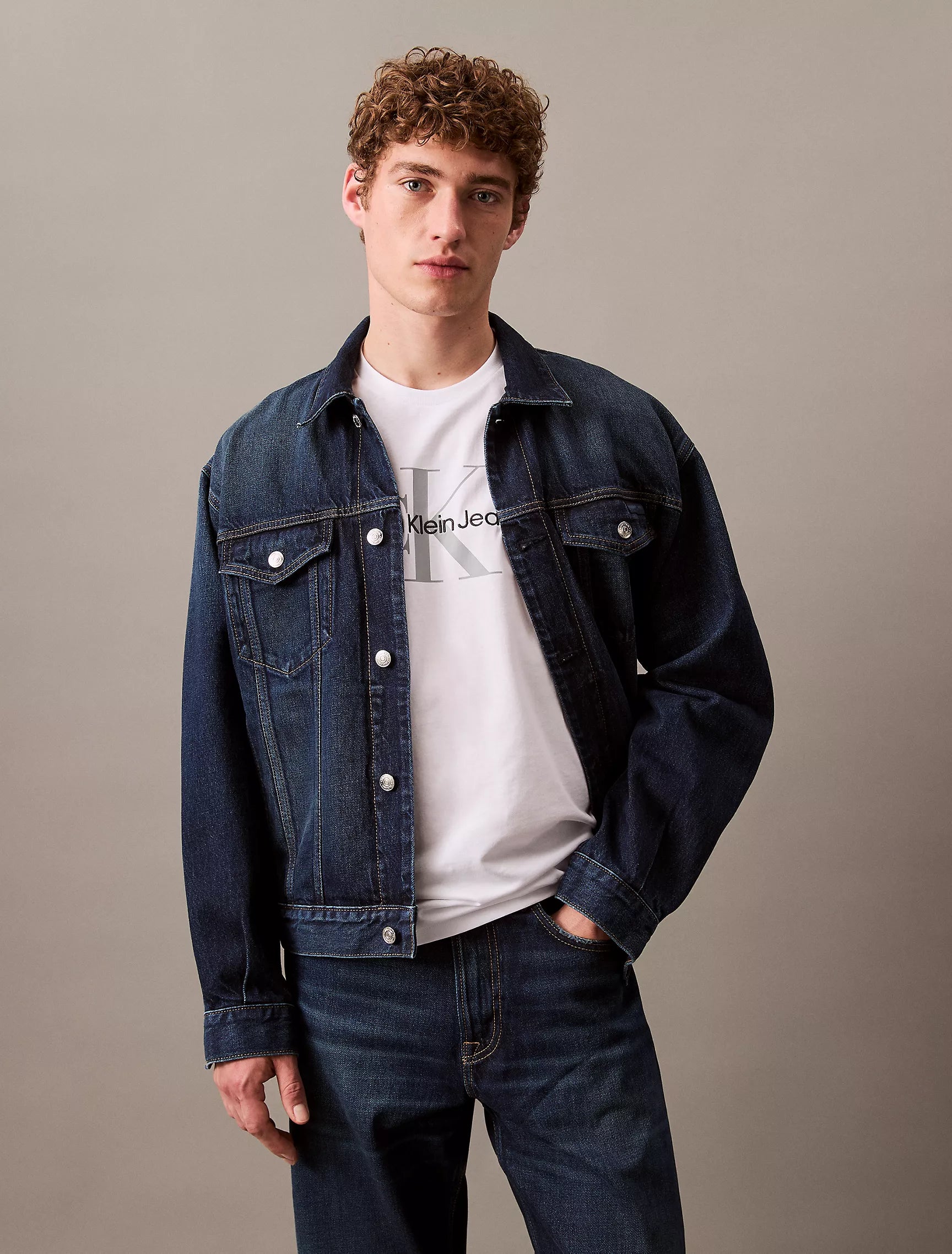 CK Monogram Logo Tee - Men