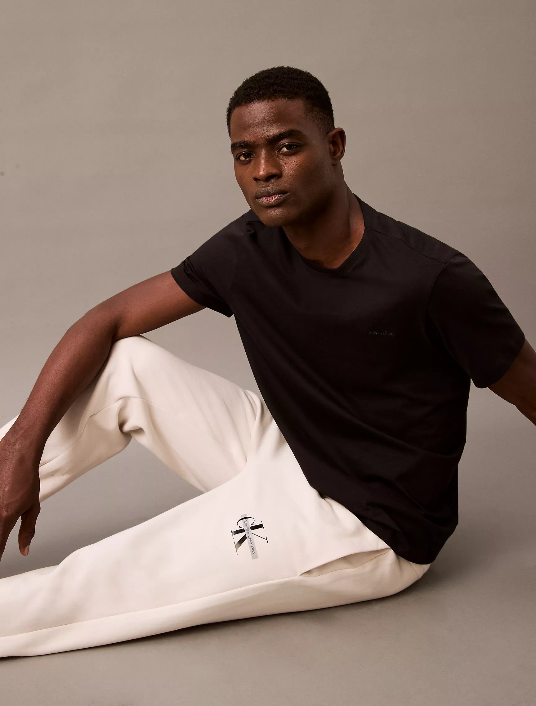 Calvin Klein Monogram Logo Fleece Joggers - Men