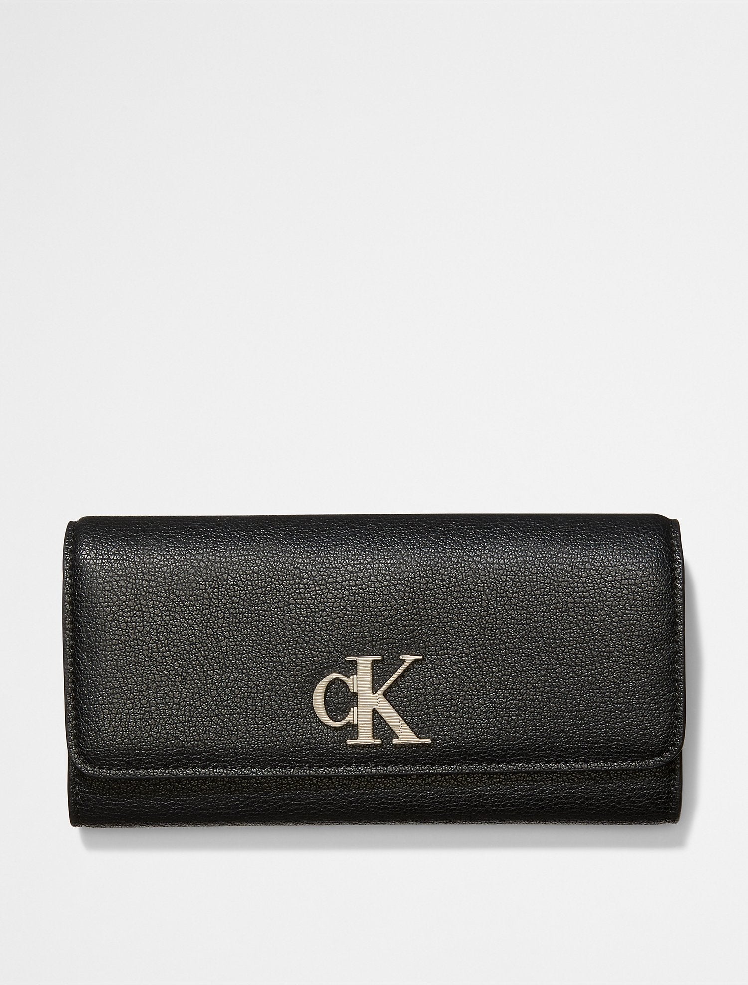 Calvin Klein Monogram Logo Longfold Wallet Women –