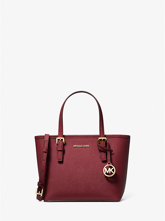 jet set travel extra-small top-zip tote bag Michael Kors Jet Set Travel Extra-Small Saffiano Leather Top-Zip Tote – oshoplin.com