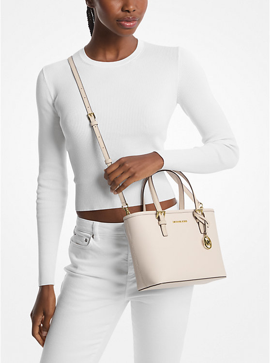 Michael Kors Jet Set Travel Extra-Small Saffiano Leather Top-Zip Tote Bag - Women