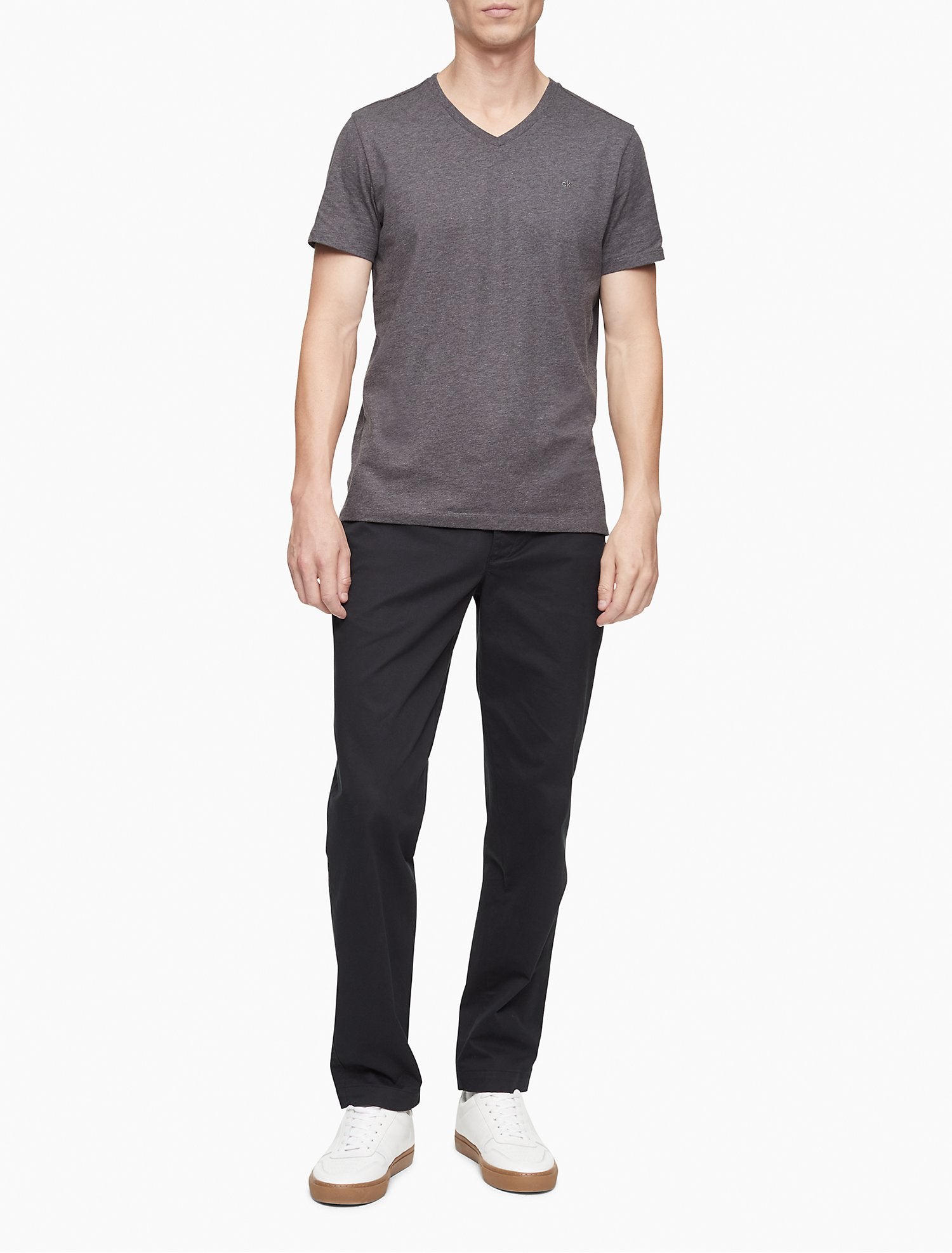 Calvin Klein Color Relaxed Fit Standard Logo Printed Crewneck T-Shirt