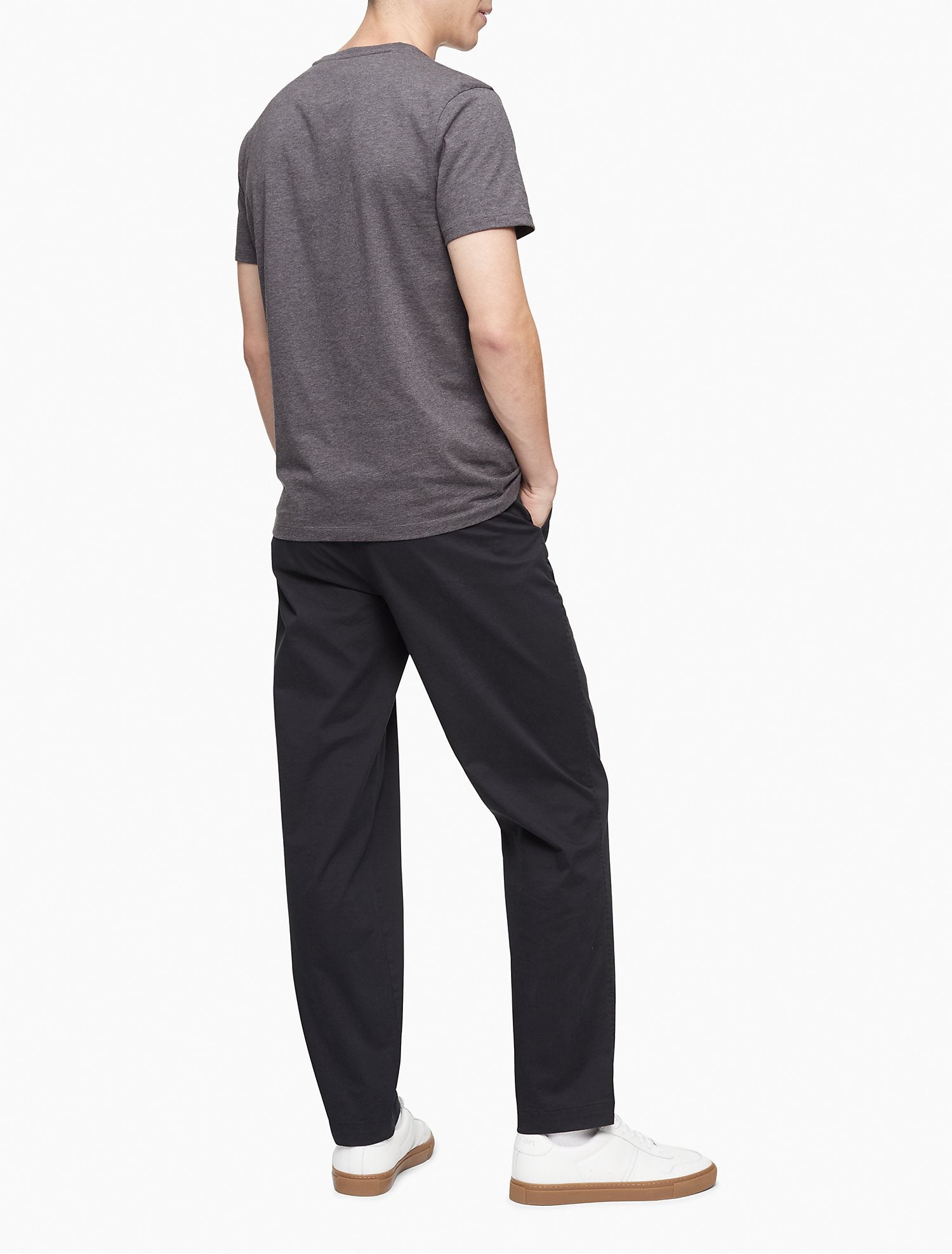 Calvin Klein Liquid Touch Slim Fit V-Neck Logo T-Shirt - Men