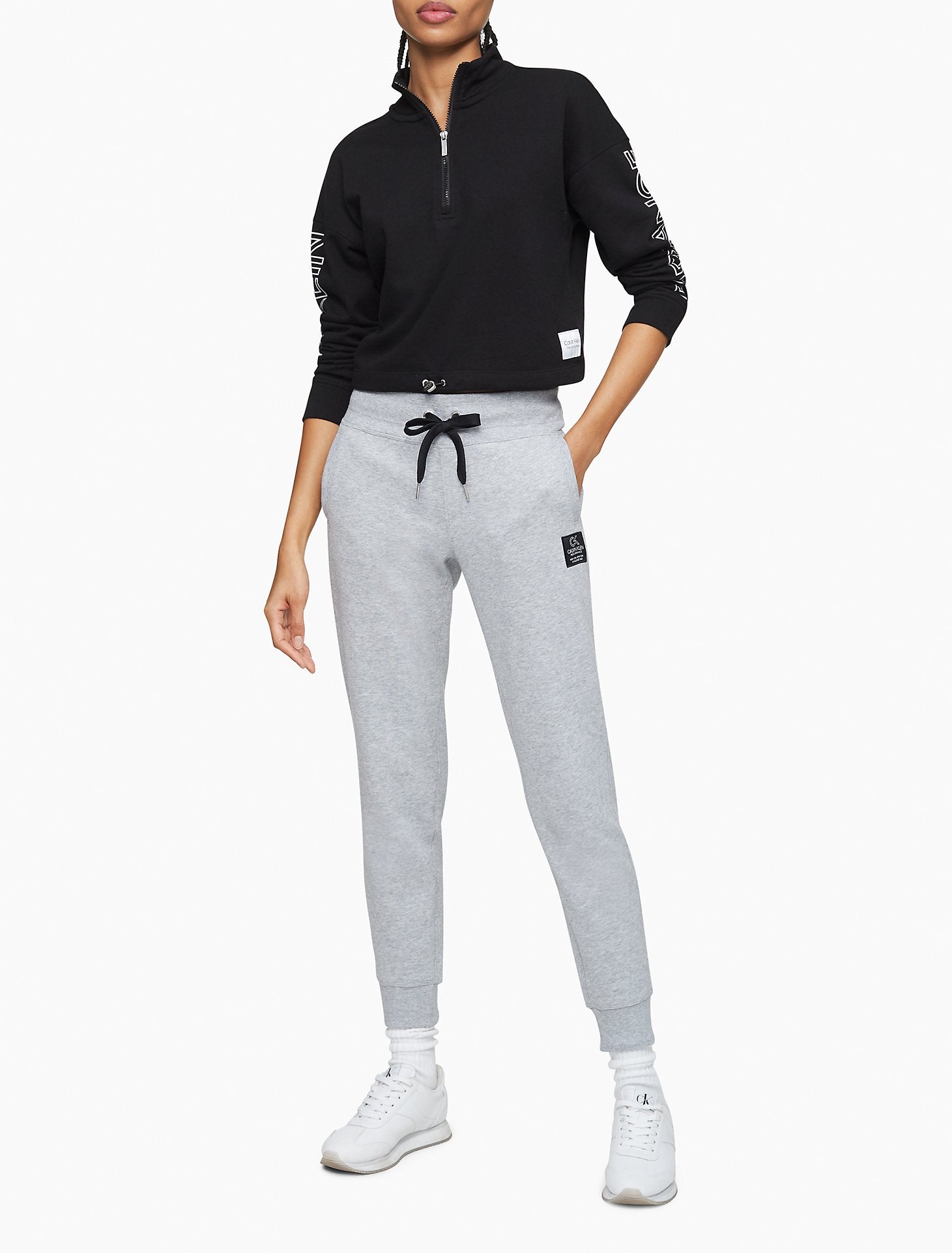 Calvin Klein Performance Logo Patch Jogger Sweatpants - Women