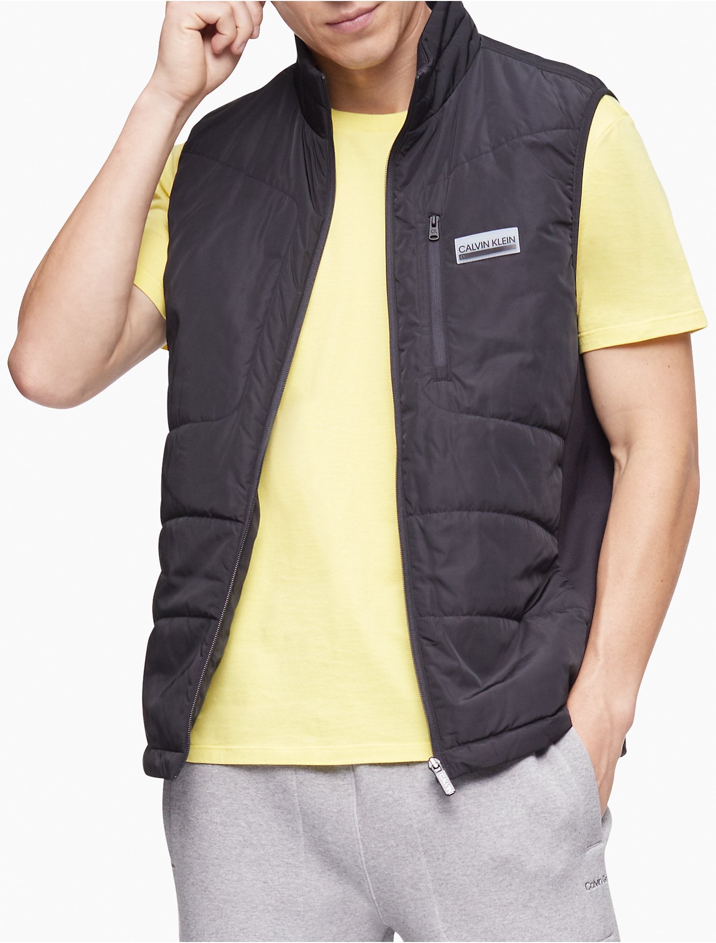 Calvin Klein Men Coats + Jackets + Vests Black- Oshoplin