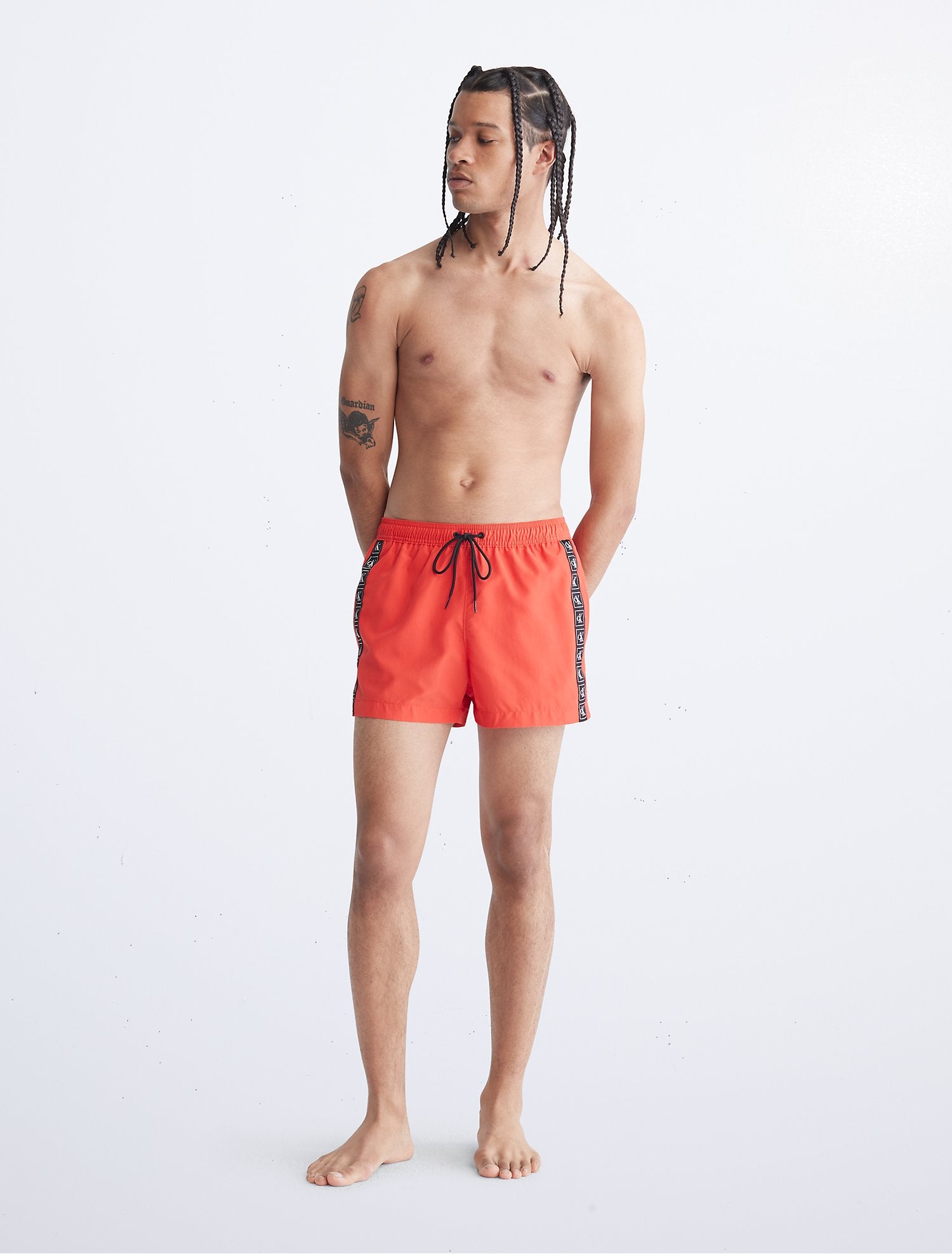 Calvin Klein CK One Drawstring Short Swim Shorts - Men