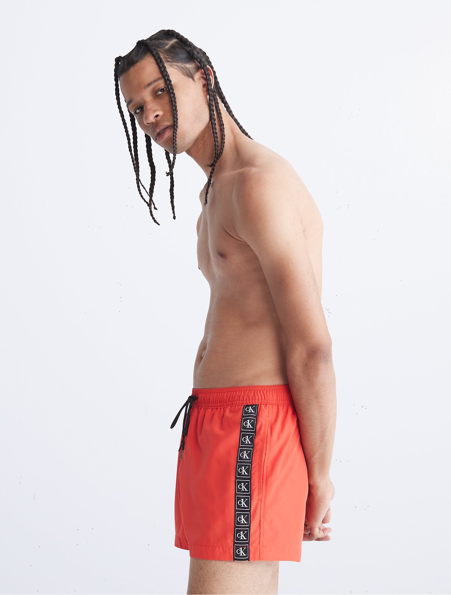 Calvin Klein Men Swimwear Bright Vermilion- Oshoplin