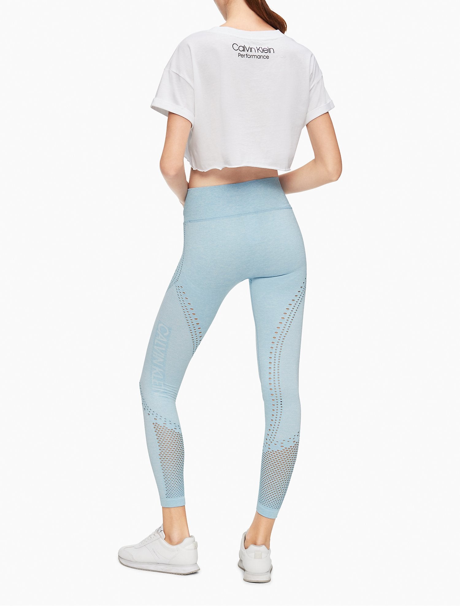 Calvin Klein Performance Perforated Seamless 7/8 Leggings - Women
