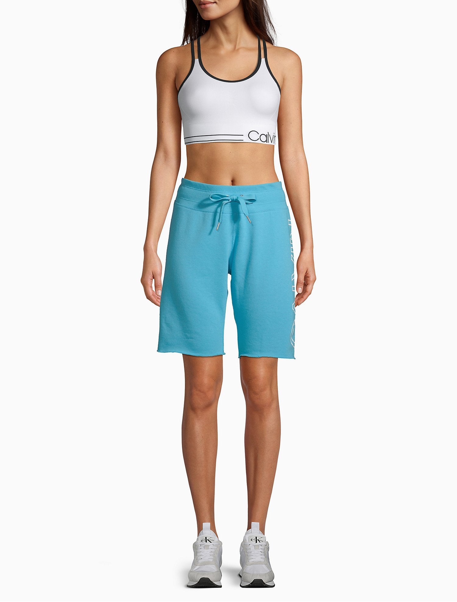Calvin Klein Women Shorts Baby Blue - Oshoplin