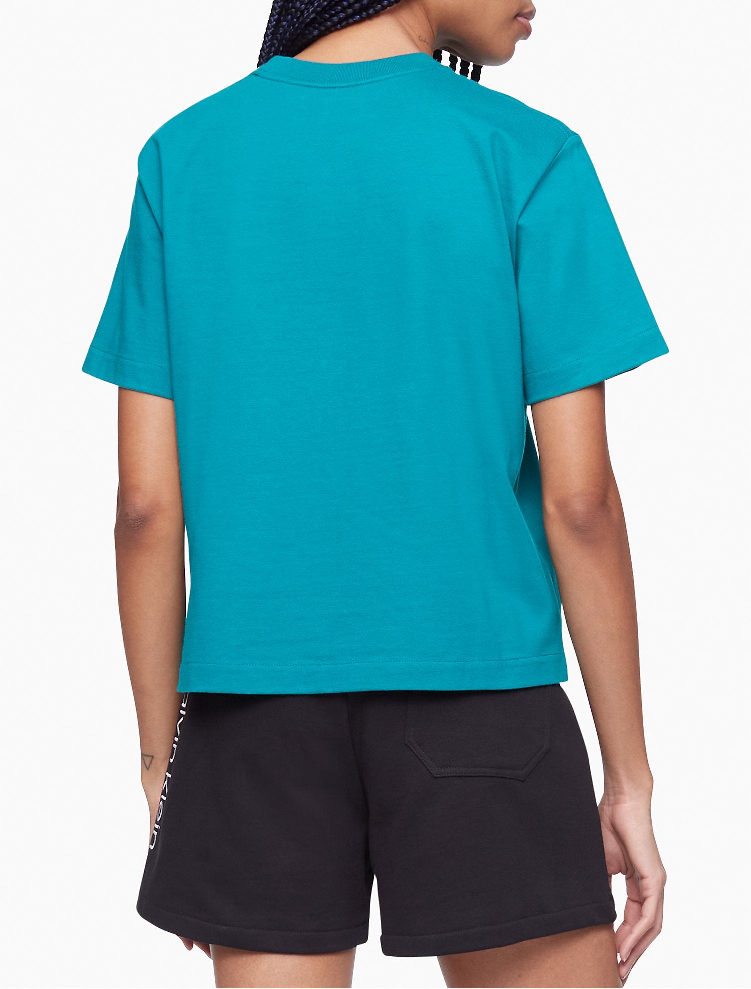 Calvin Klein Relaxed Fit Standard Logo Crewneck T-Shirt - Women