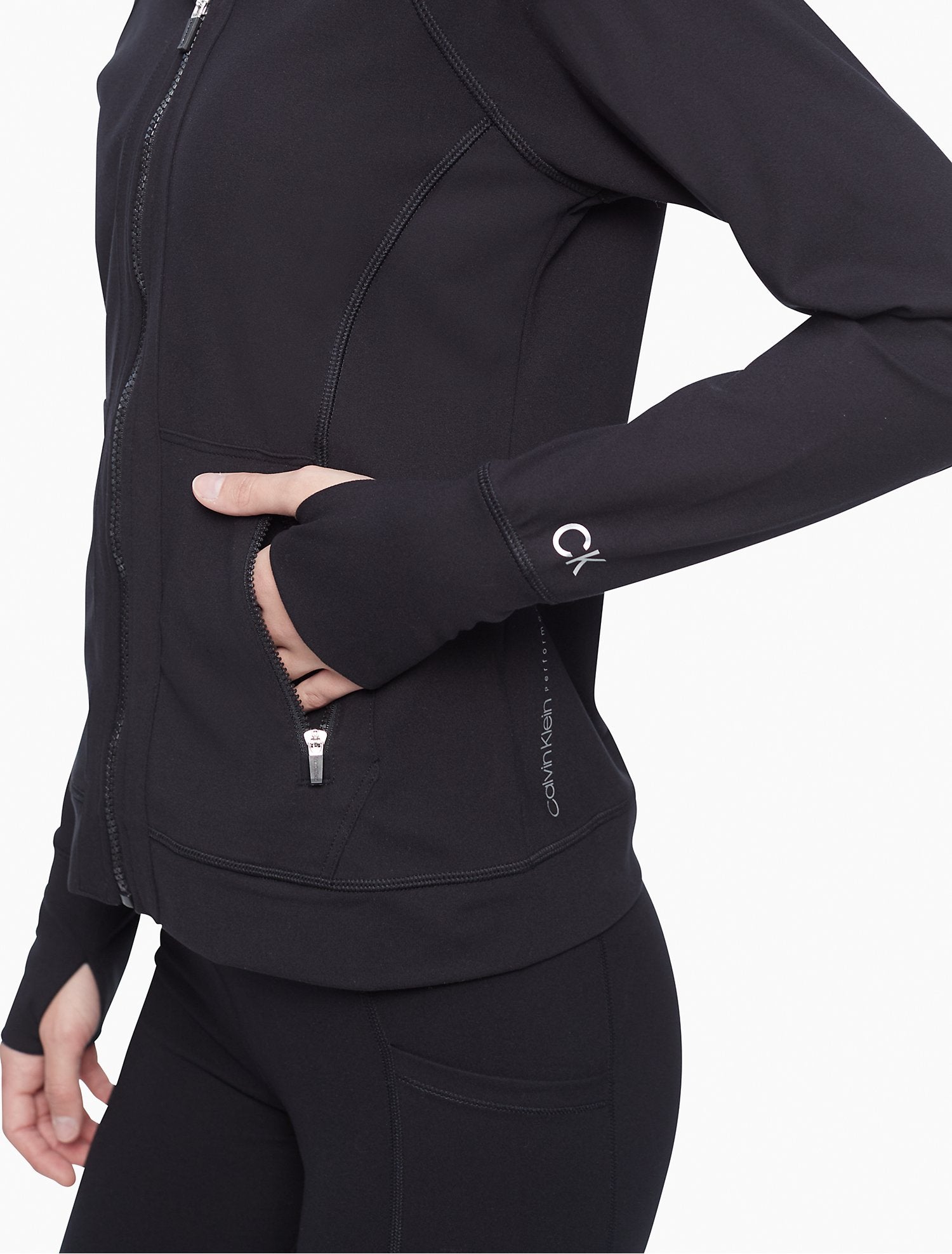 Calvin Klein Performance Embrace Hooded Zip Jacket - Women