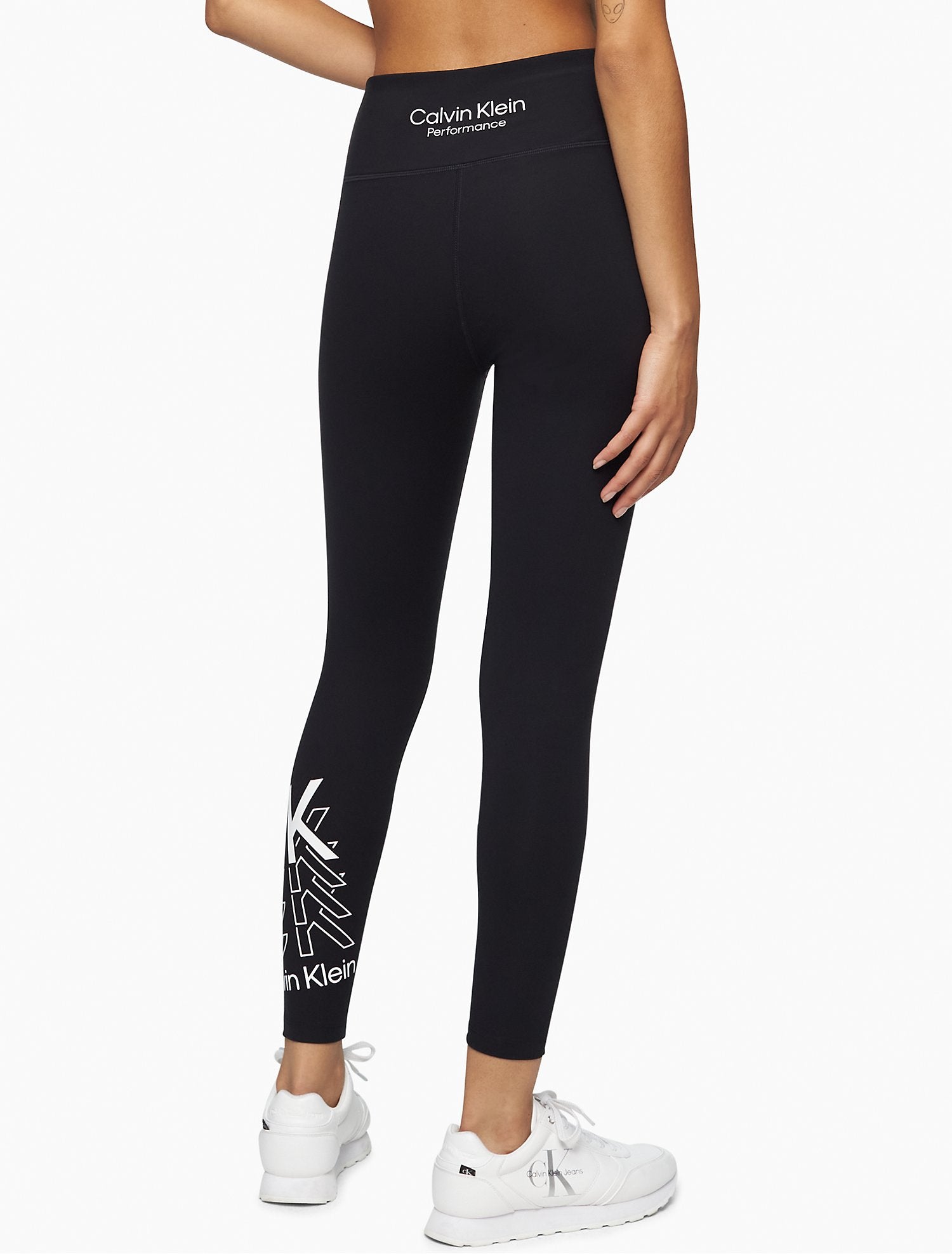Calvin Klein Performance Shadow Logo High Waist 7/8 Leggings - Women