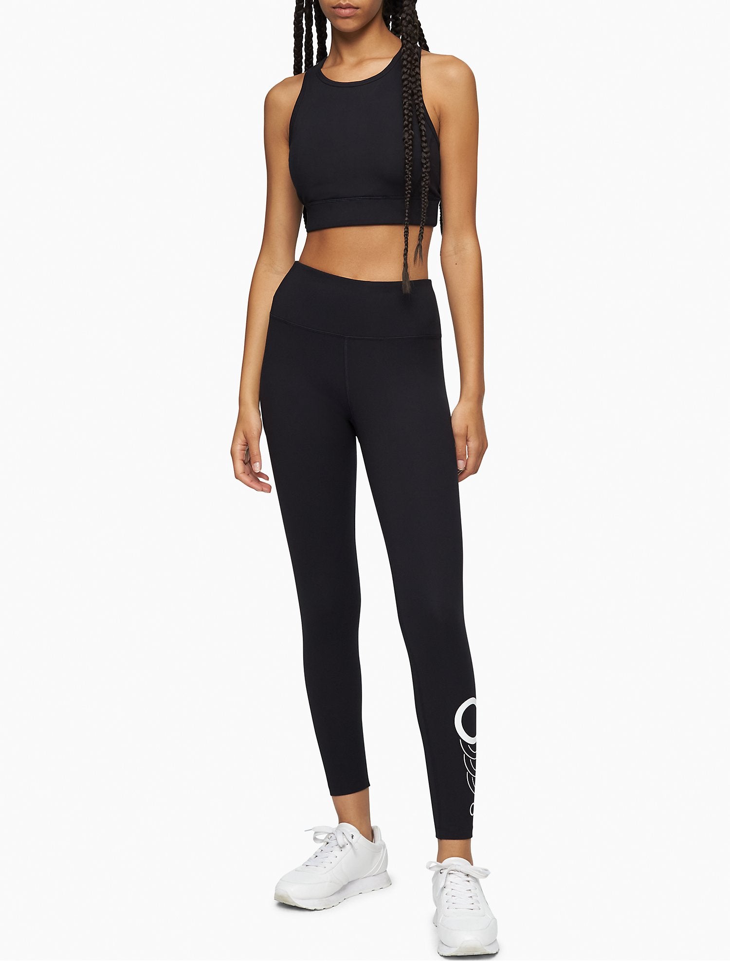 Calvin Klein Performance Shadow Logo High Waist 7/8 Leggings - Women