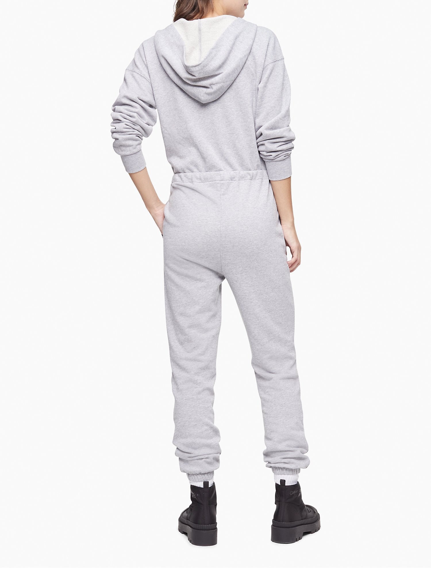 Calvin Klein Hooded Sweat Jumpsuit - Women