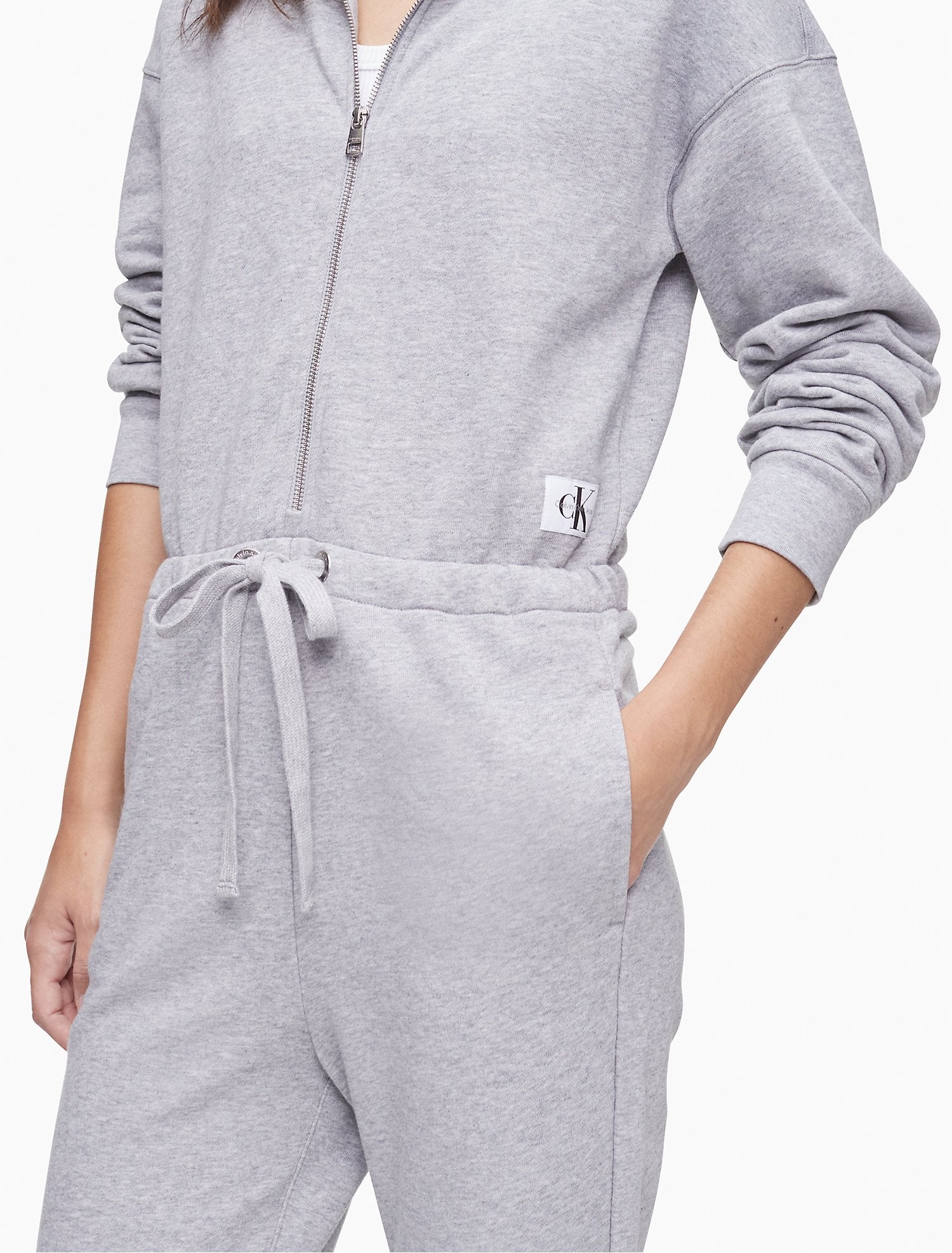 Calvin Klein Hooded Sweat Jumpsuit - Women