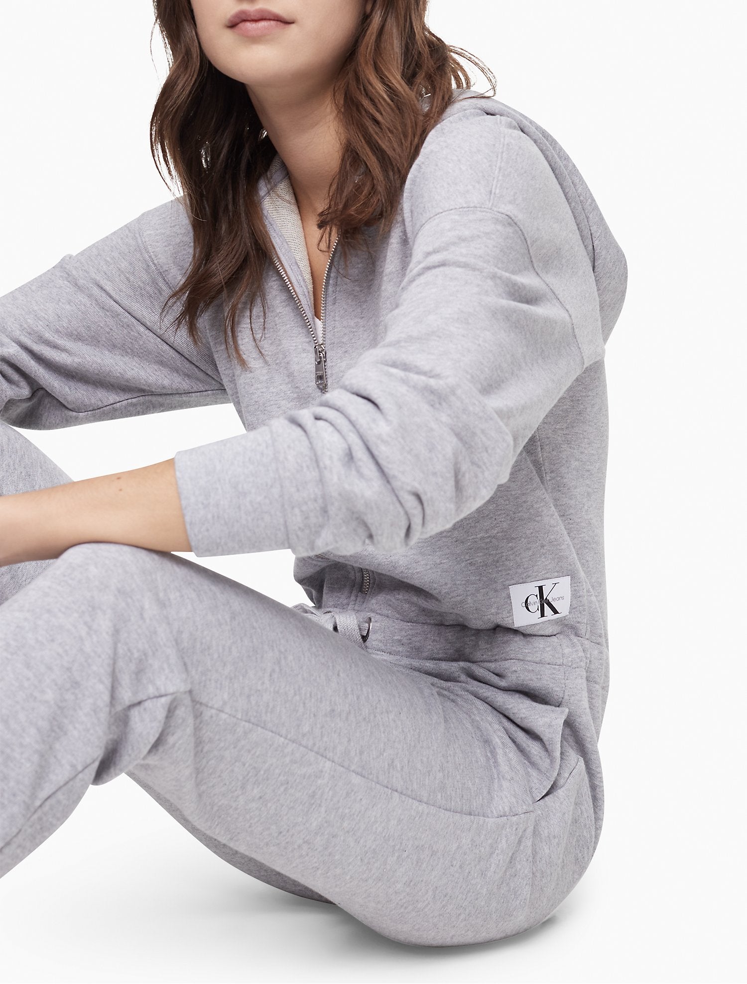 Calvin Klein Hooded Sweat Jumpsuit - Women
