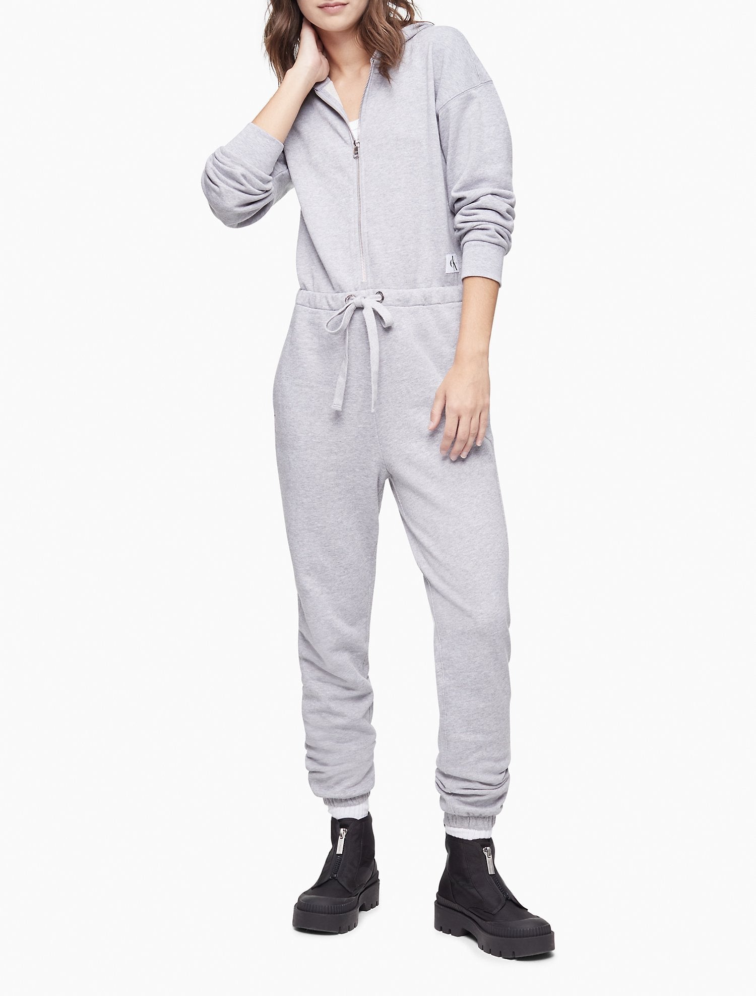 Calvin Klein Women Jumpsuit Pearl Grey Heather- Oshoplin