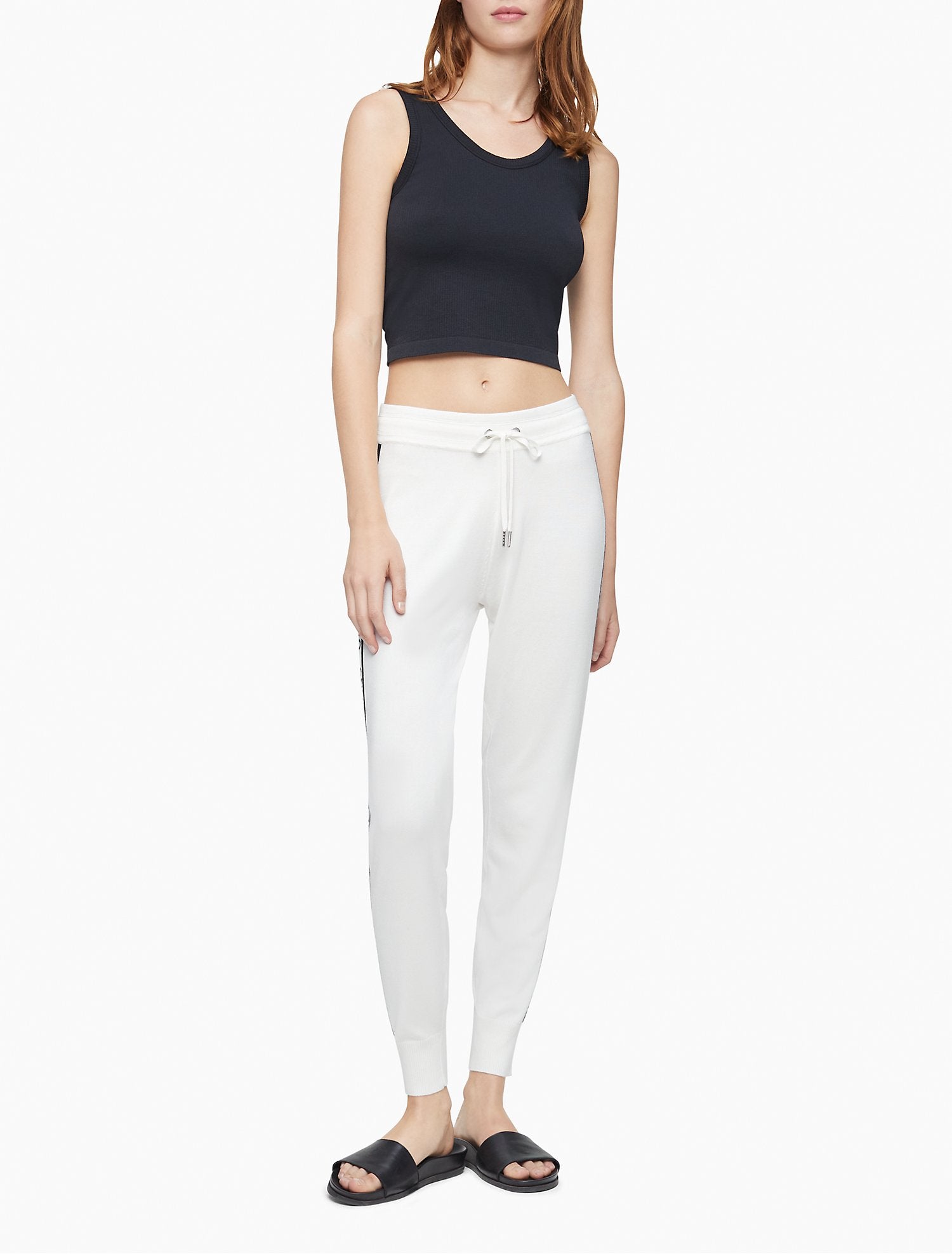 Calvin Klein Women Pants Porcelain Combo- Oshoplin
