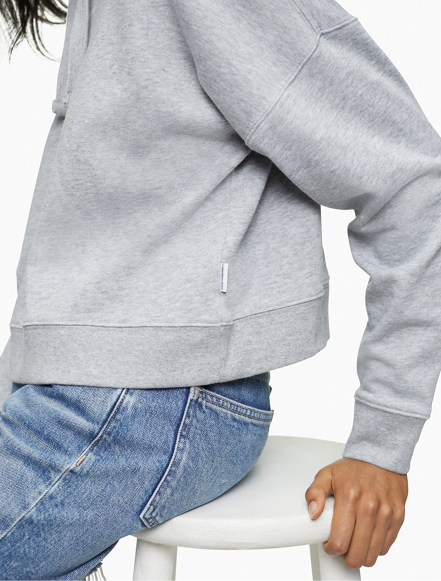 Calvin Klein Minimal Logo Pullover Hoodie - Women