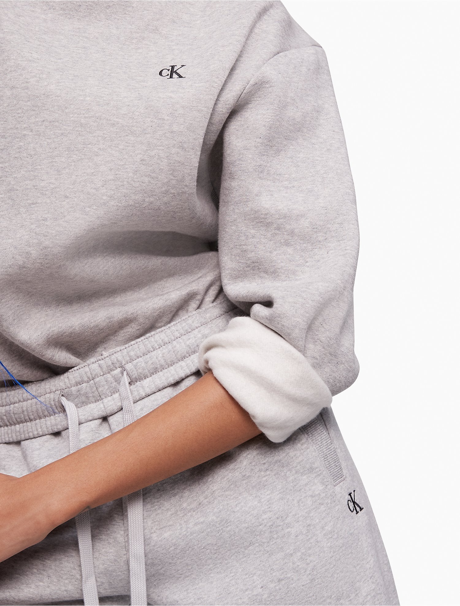 Calvin Klein Archive Logo Fleece Crewneck Sweatshirt - Women