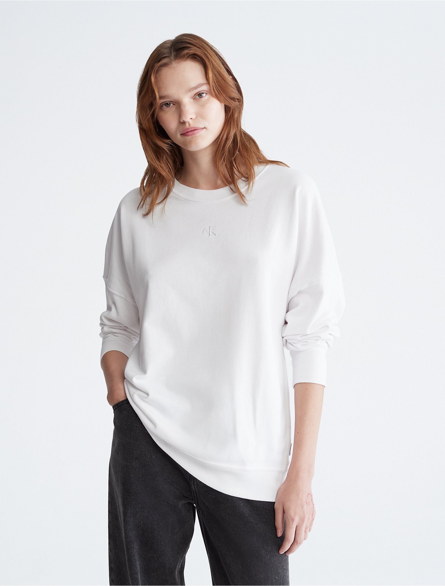 Calvin Klein Women Hoodies + Sweatshirts White- Oshoplin