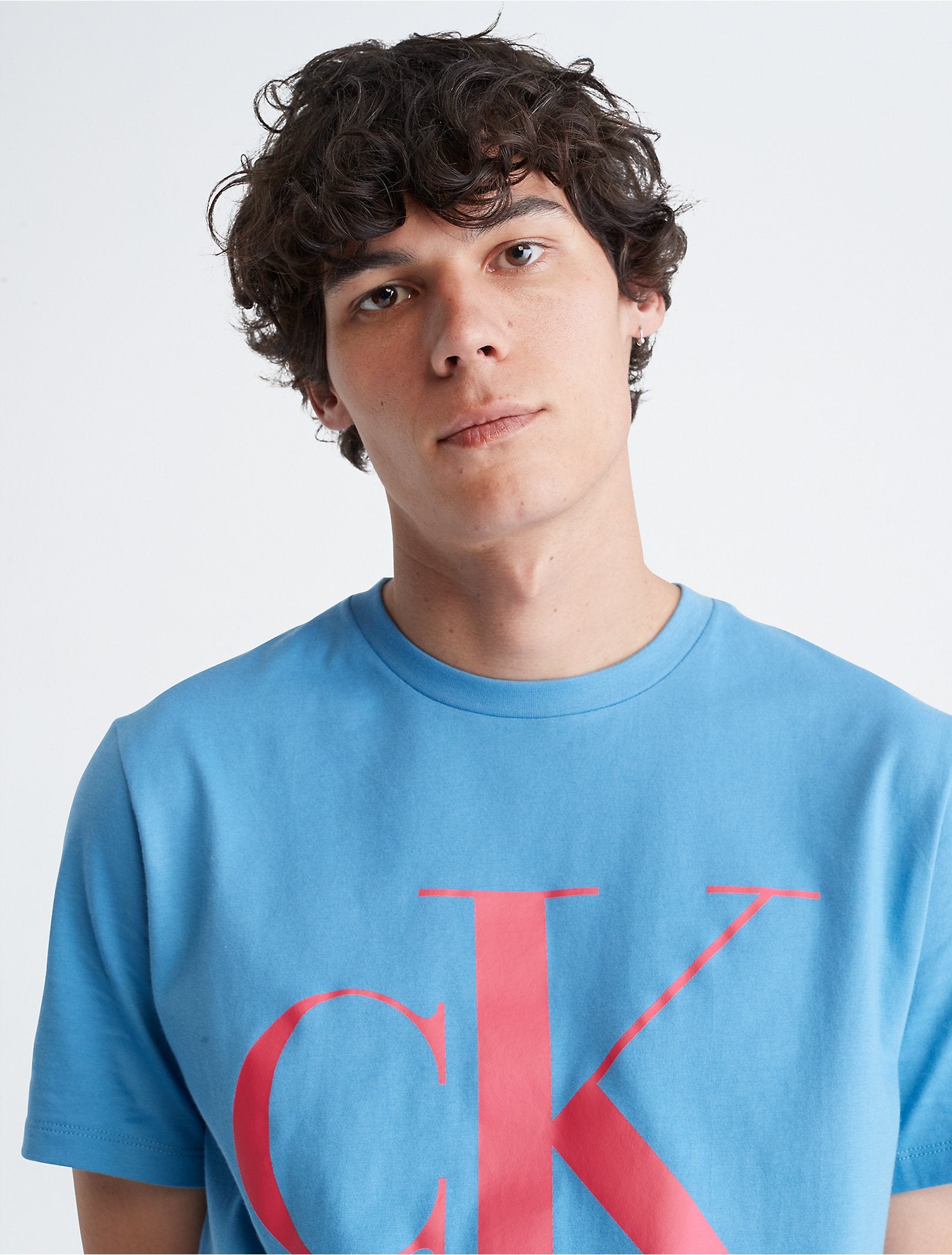Calvin Klein Monogram Logo Crewneck T-Shirt - Men
