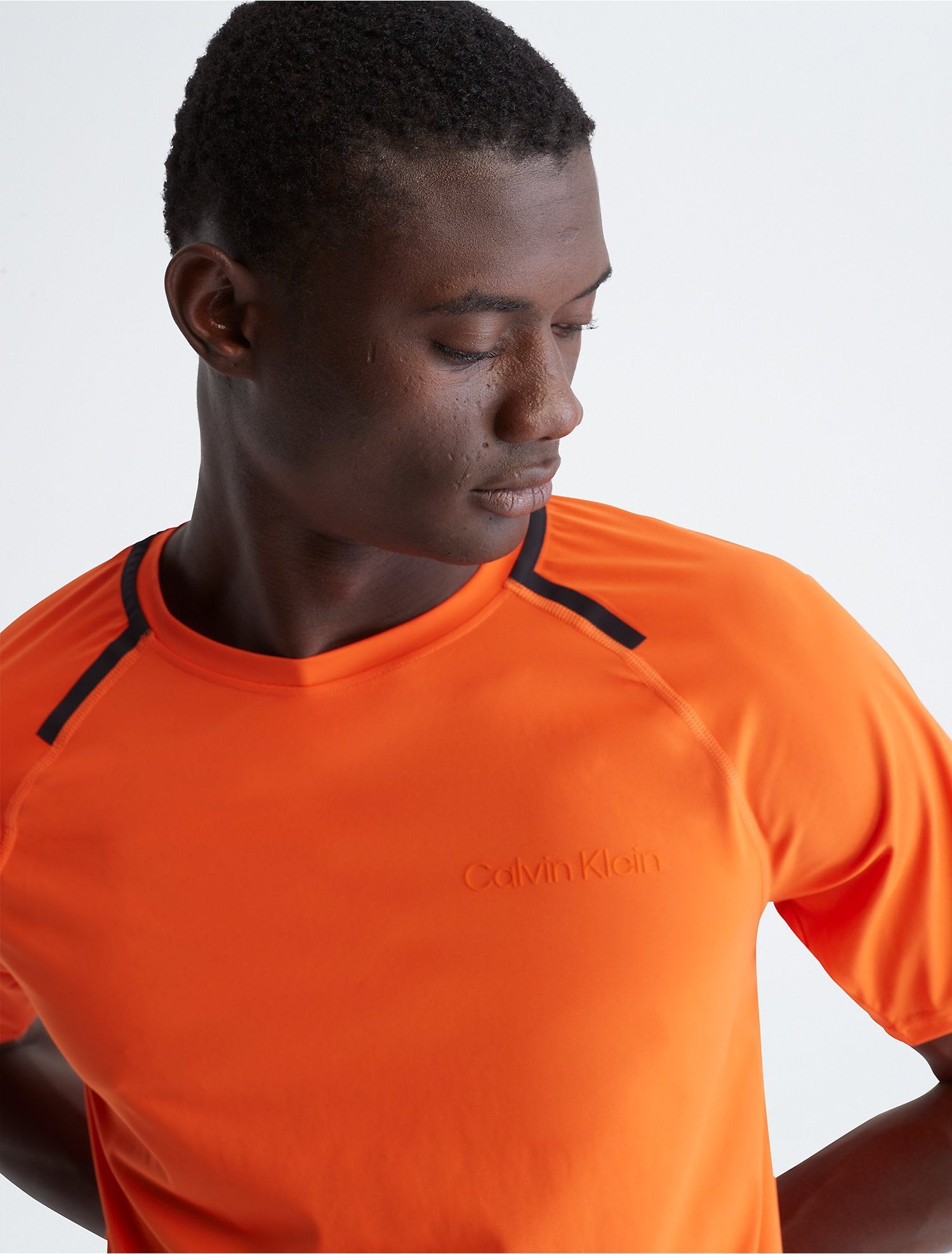 Calvin Klein Performance Logo Raglan Sleeve Tshirt - Men