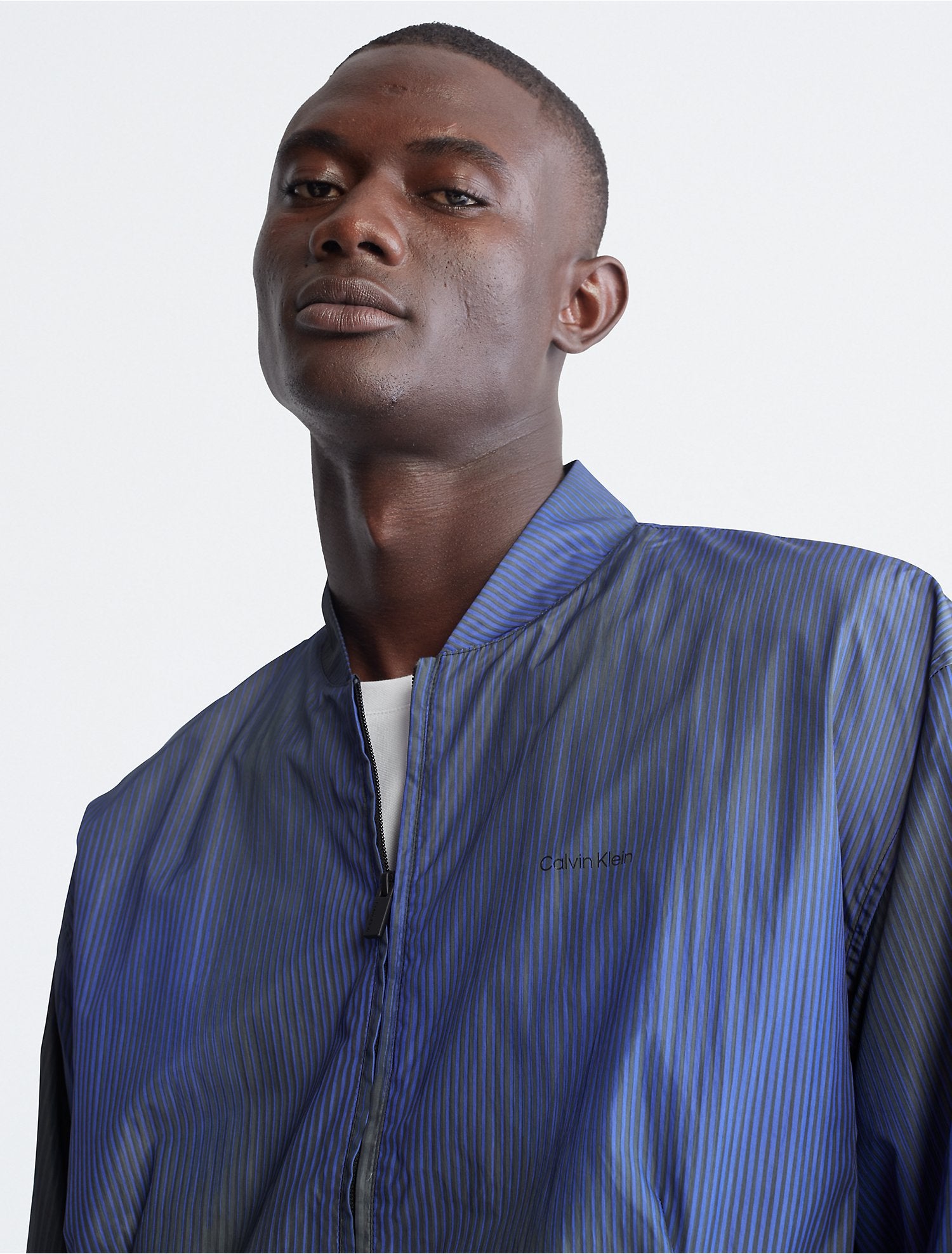 Calvin Klein Printed Zip Bomber Jacket - Men