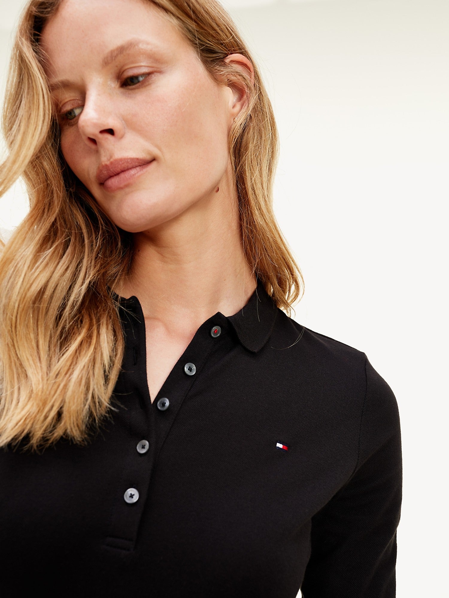 Tommy Hilfiger Slim Fit Long-Sleeve Polo - Women