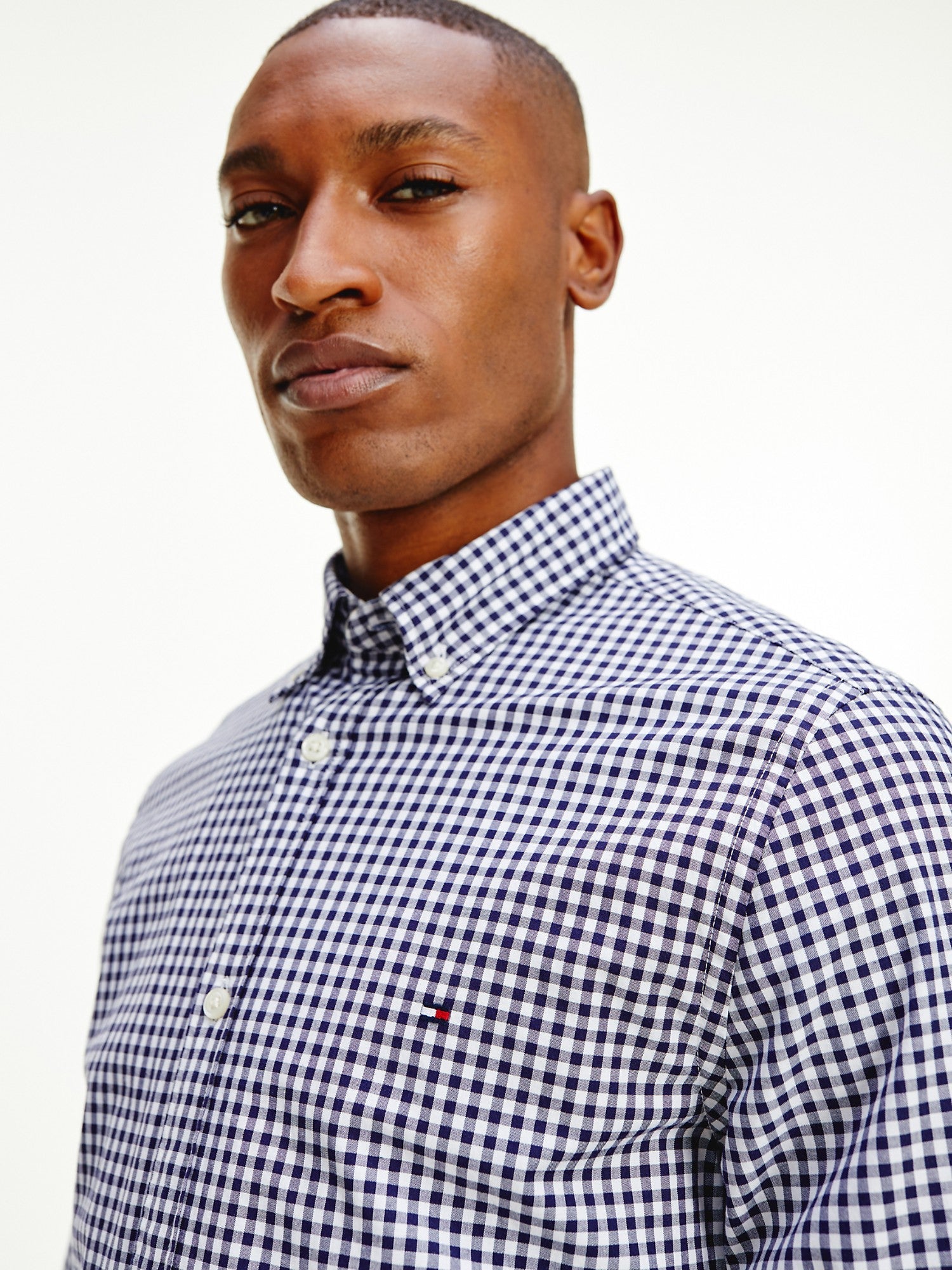 Tommy Hilfiger Slim Fit Organic Cotton Gingham Shirt - Men