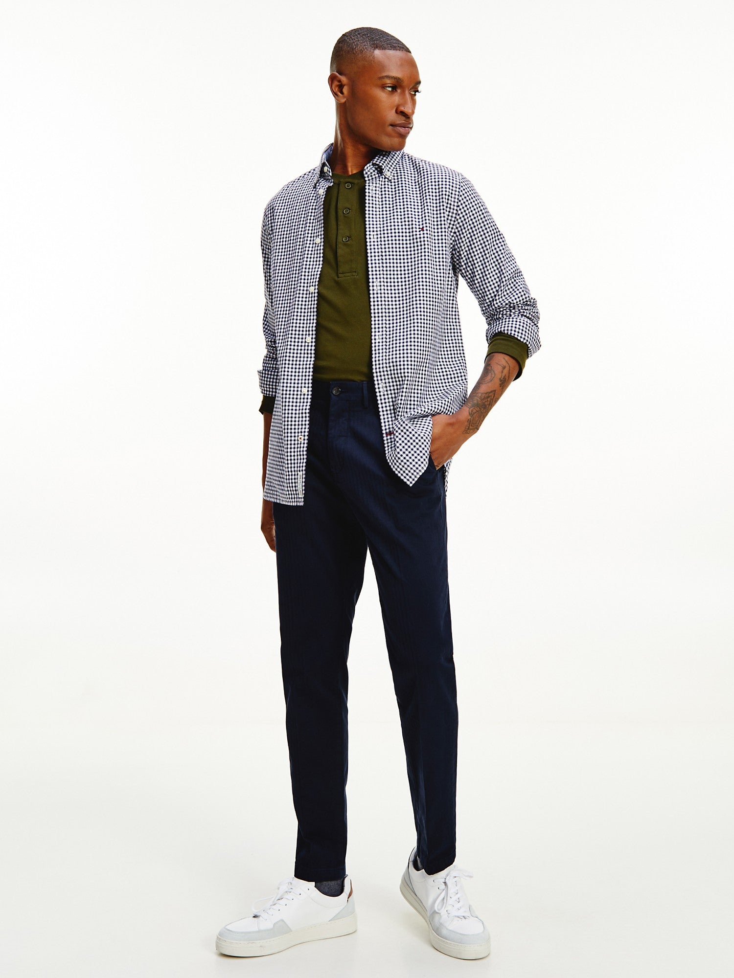 Tommy Hilfiger Slim Fit Organic Cotton Gingham Shirt - Men