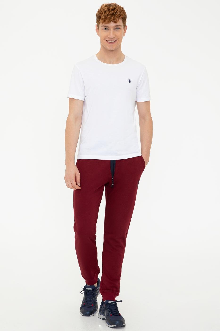 US Polo Assn. Men Pants Maroon- Oshoplin