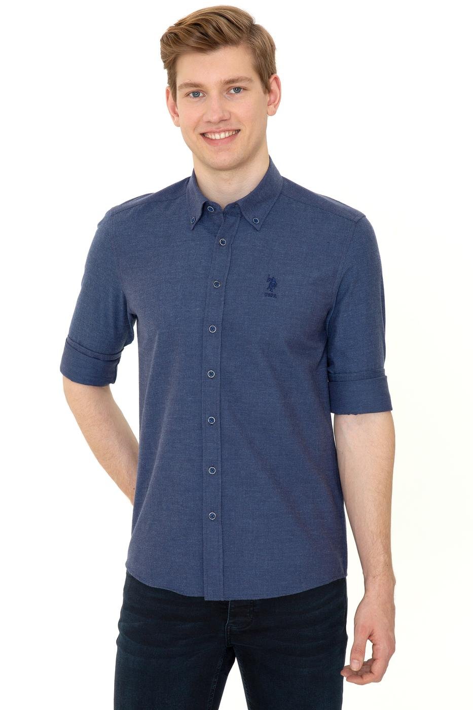 US Polo Assn. Men Shirts Blue- Oshoplin