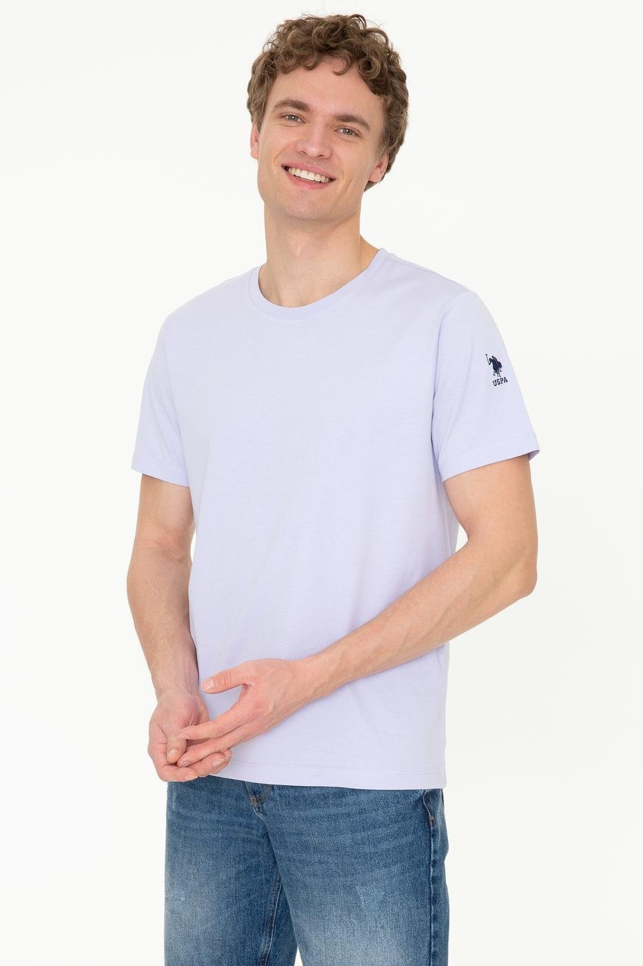 US Polo Assn. Men T-Shirts Light Purple- Oshoplin