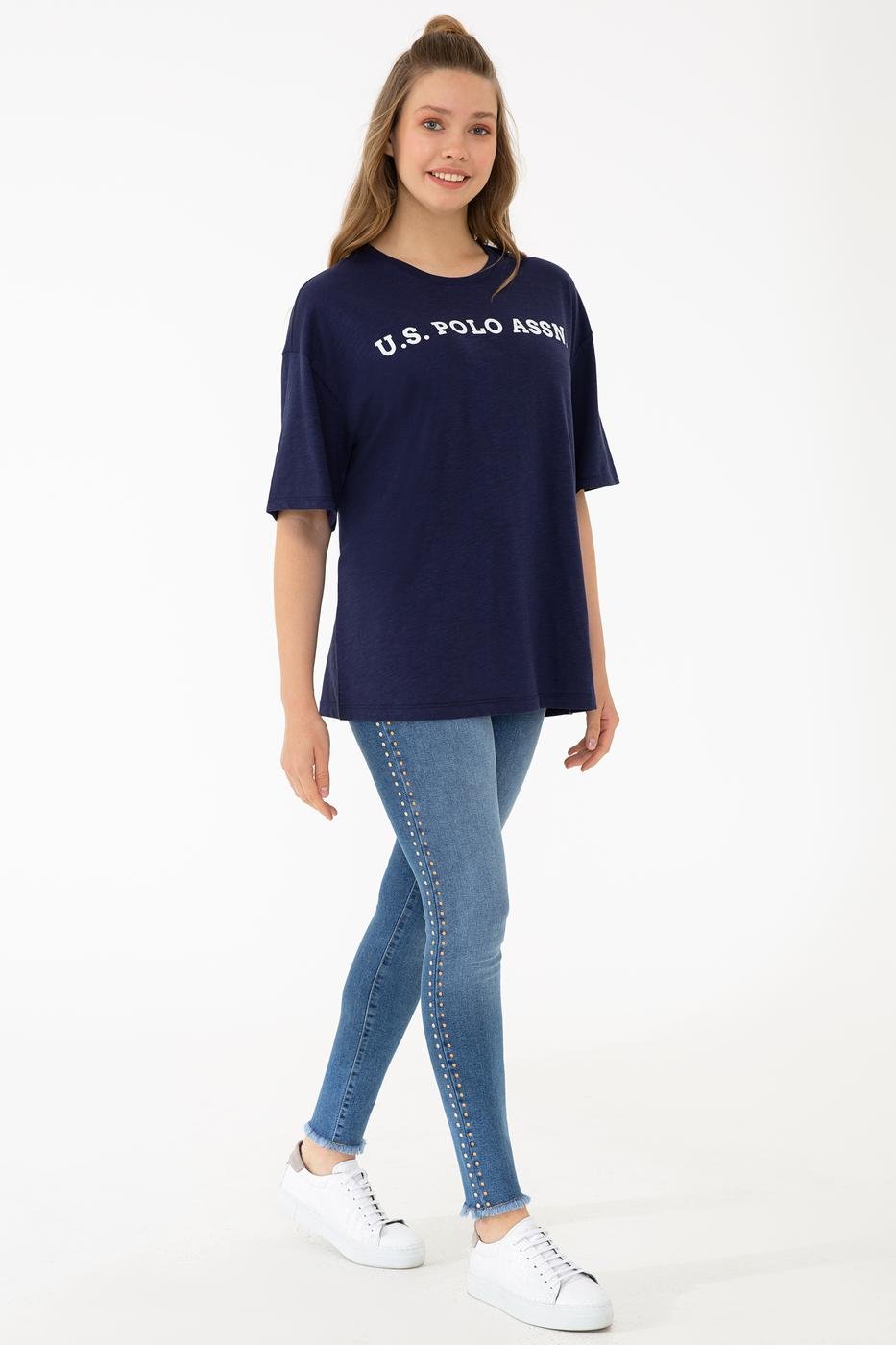 US Polo Assn. Oversized Crew Neck T-Shirt - Women