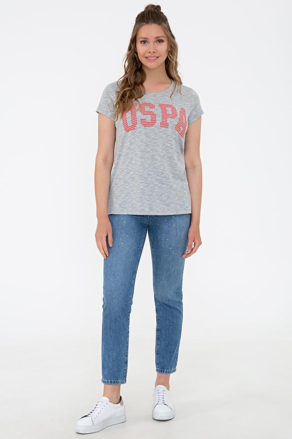 US Polo Assn. Crew Neck T-Shirt USPA Dots - Women
