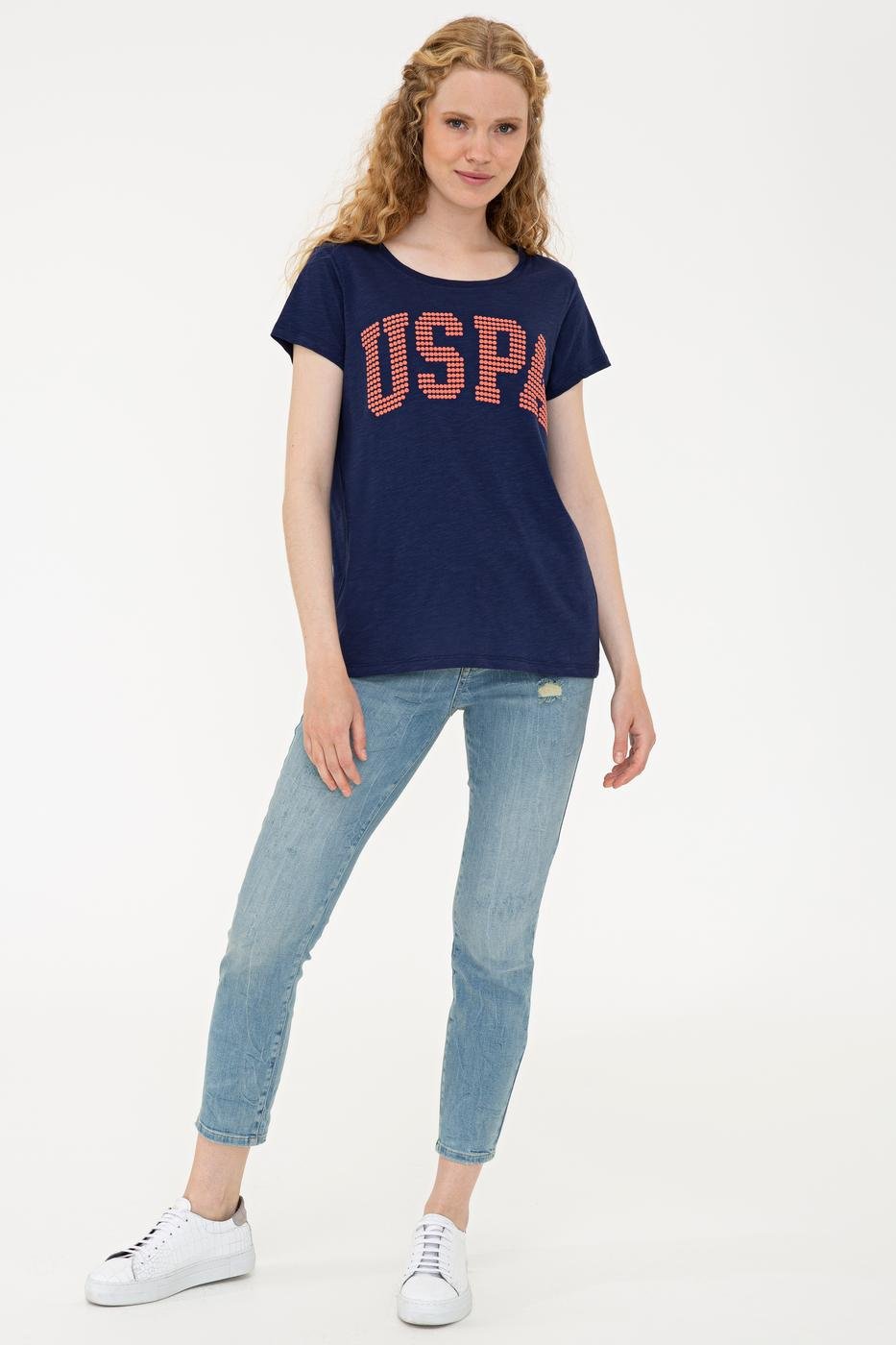 US Polo Assn. Crew Neck T-Shirt USPA Dots - Women