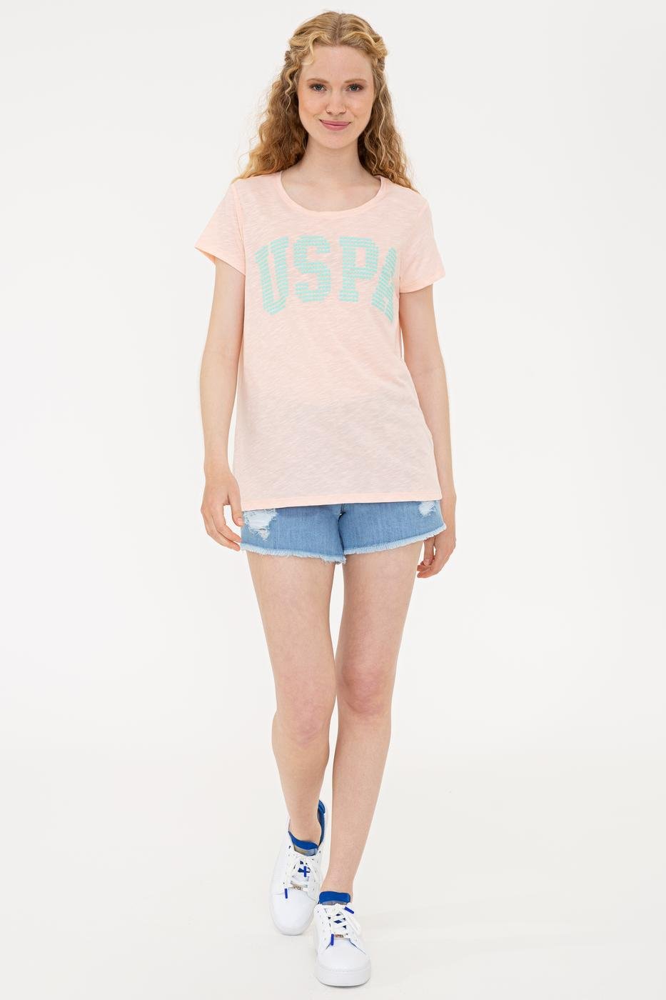 US Polo Assn. Crew Neck T-Shirt USPA Dots - Women