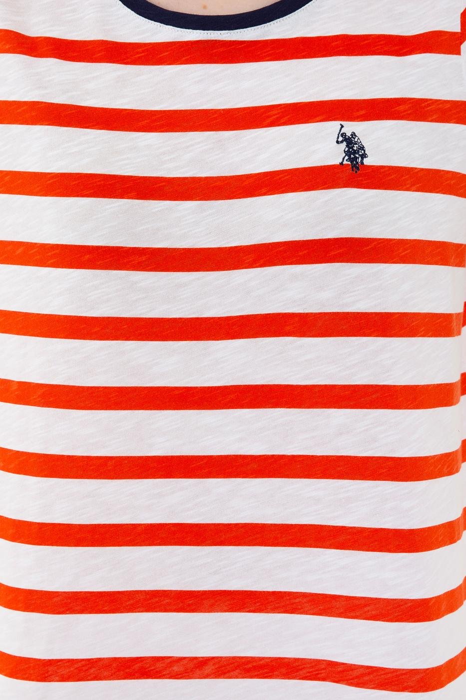 US Polo Assn. Crew Neck T-Shirt Logo Strips - Women