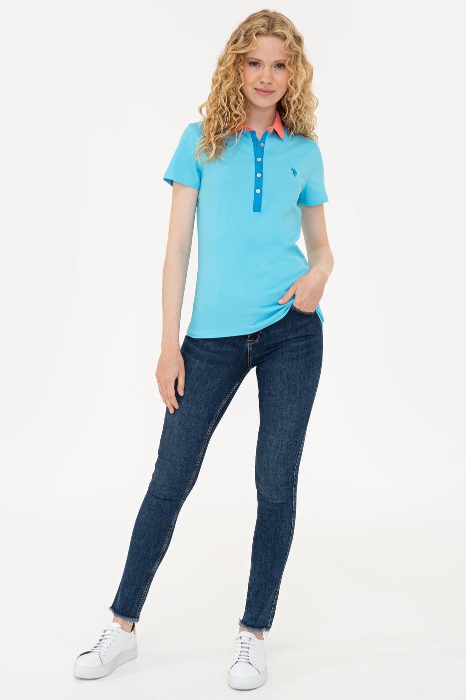 US Polo Assn. Basic Polo Shirt USPA Patch - Women