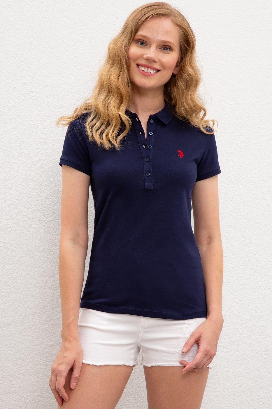 US Polo Assn. Women Polo Shirts Dark Blue- Oshoplin