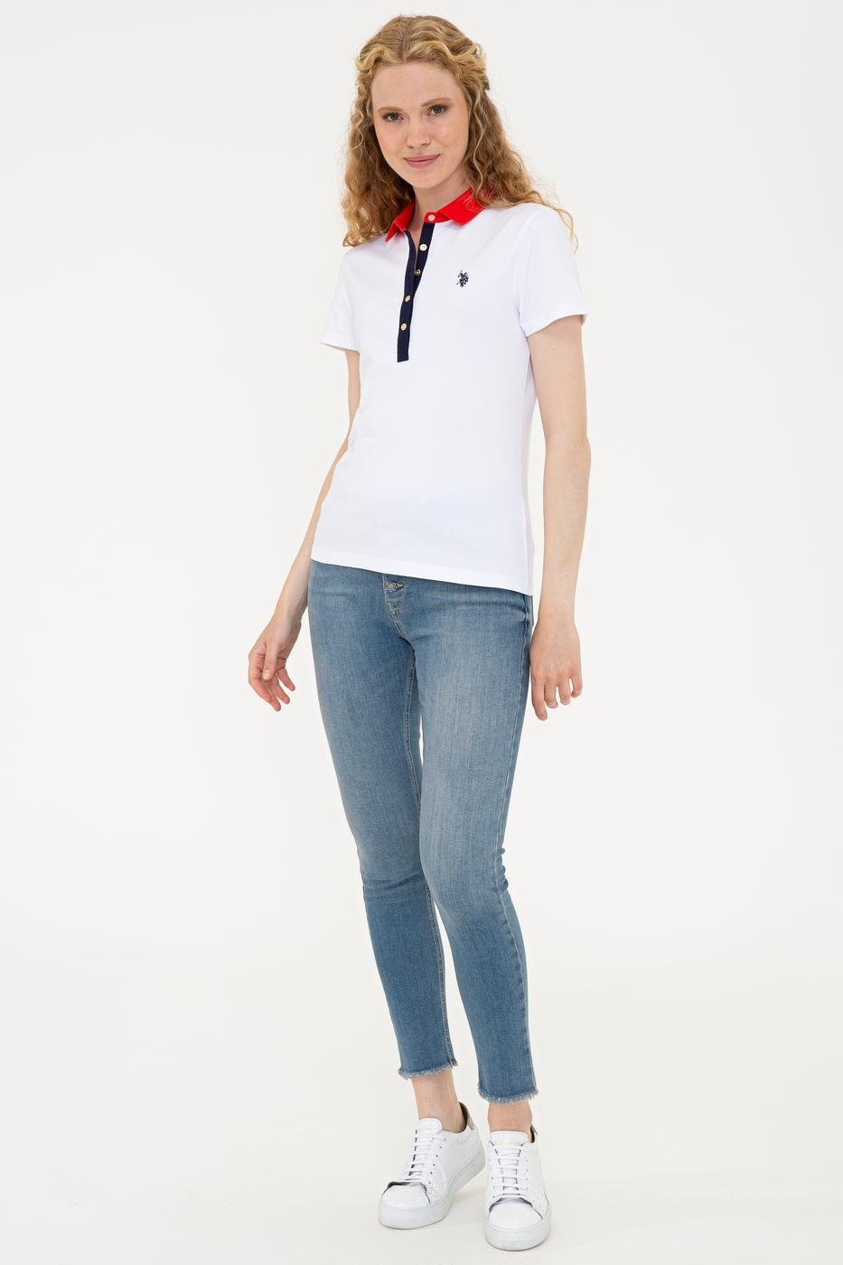 US Polo Assn. Basic Polo Shirt USPA Patch - Women